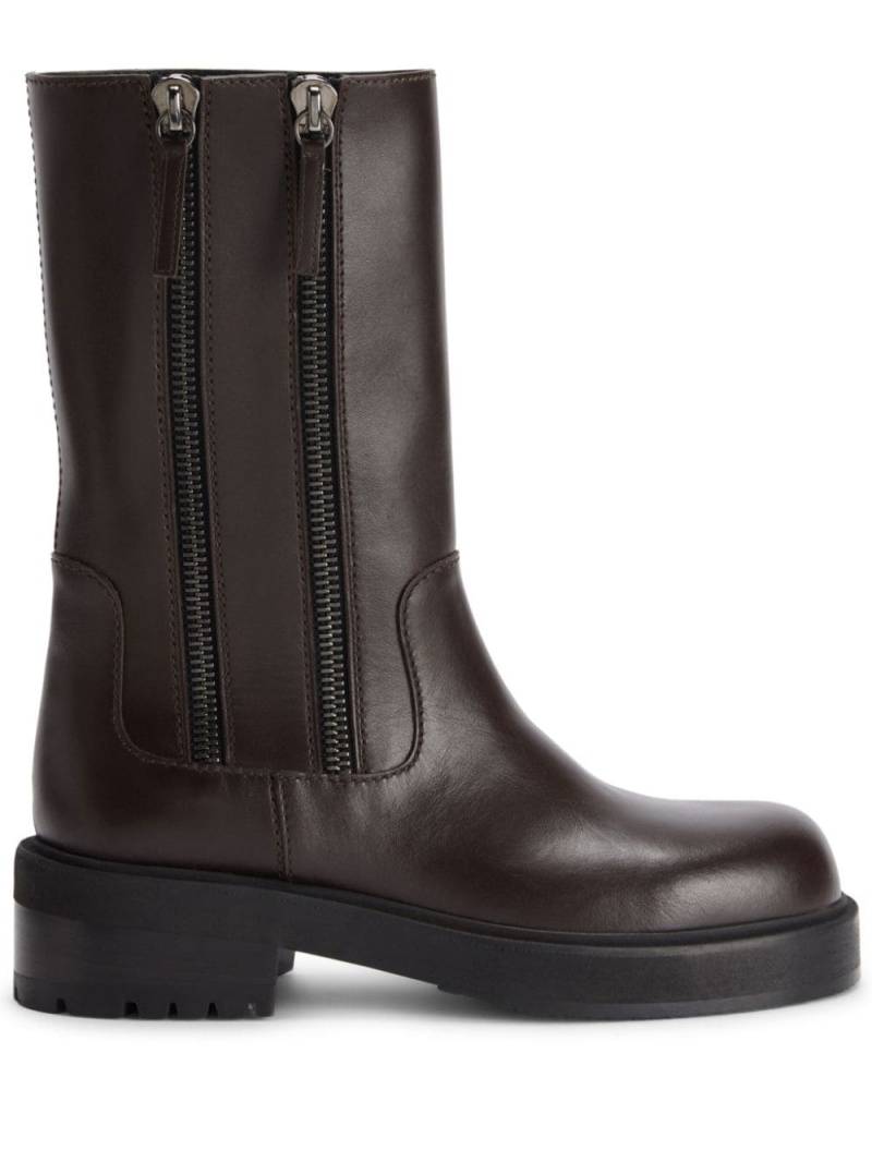 Giuseppe Zanotti Foustine leather ankle boots - Brown von Giuseppe Zanotti