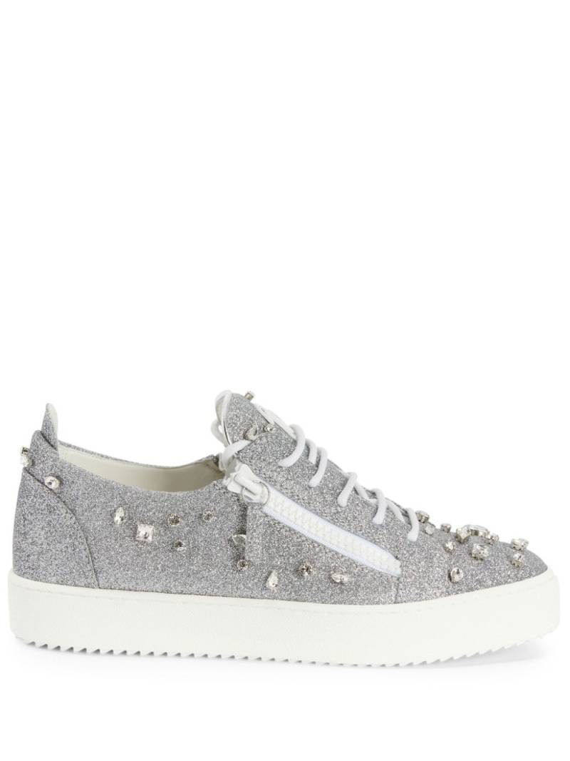 Giuseppe Zanotti Frankie glitter sneakers - Grey von Giuseppe Zanotti