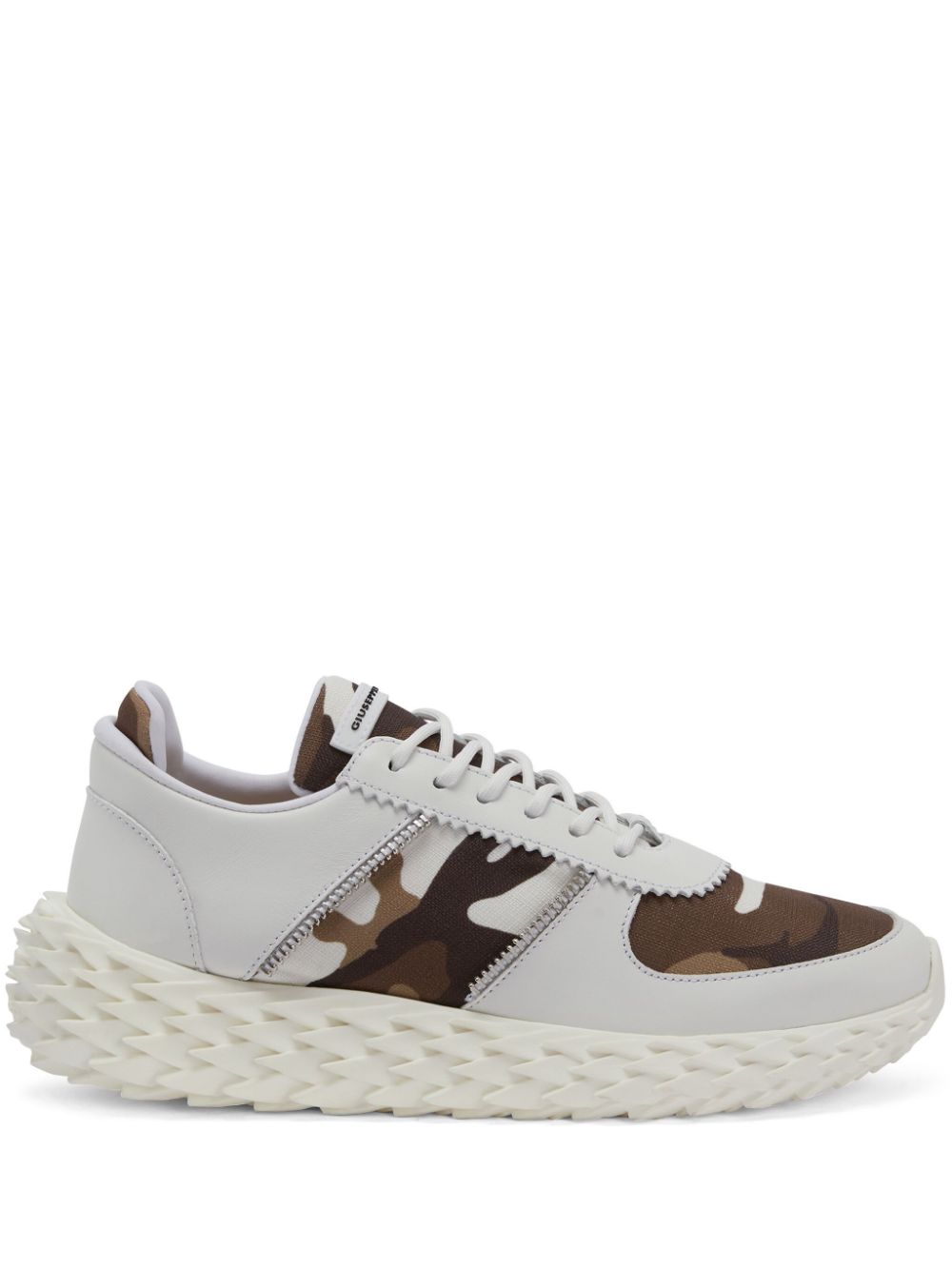 Giuseppe Zanotti Frankie leather chunky sneakers - White von Giuseppe Zanotti