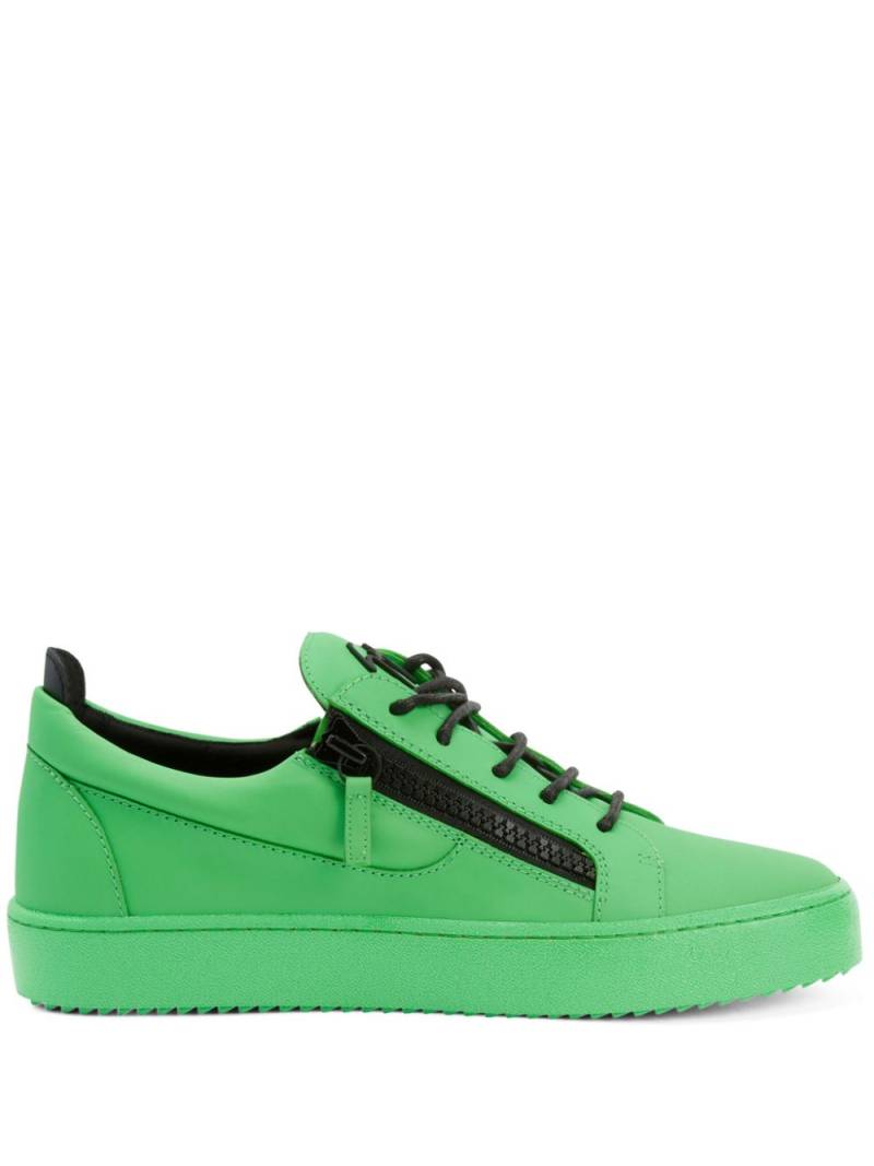 Giuseppe Zanotti Frankie leather sneakers - Green von Giuseppe Zanotti