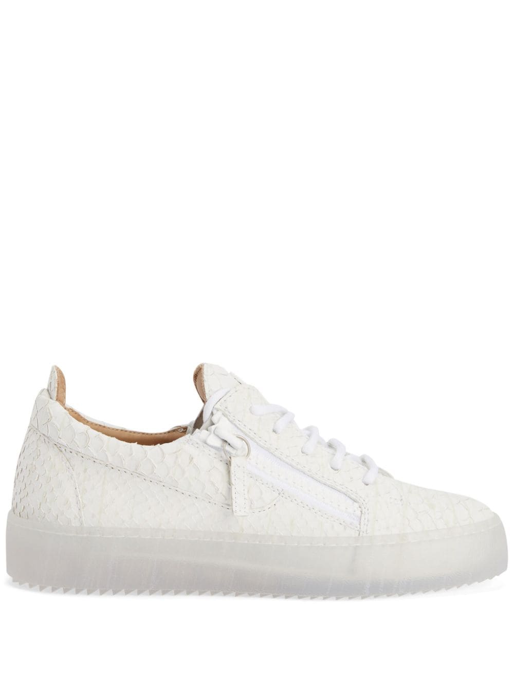 Giuseppe Zanotti Frankie leather sneakers - White von Giuseppe Zanotti