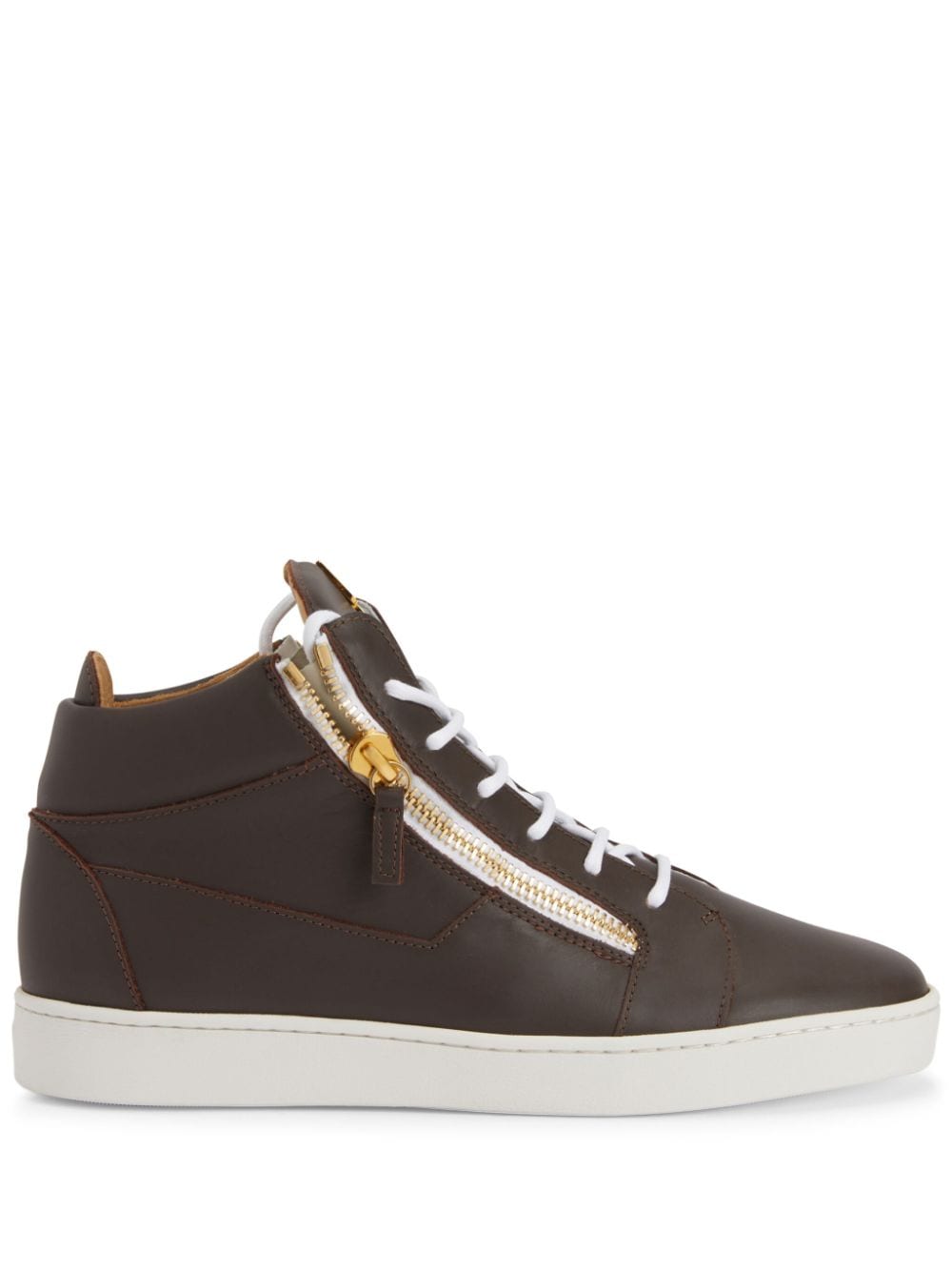 Giuseppe Zanotti Frankie logo-plaque sneakers - Brown von Giuseppe Zanotti