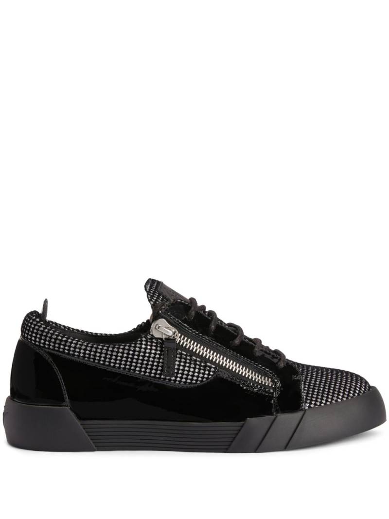 Giuseppe Zanotti Frankie low-top leather sneakers - Black von Giuseppe Zanotti