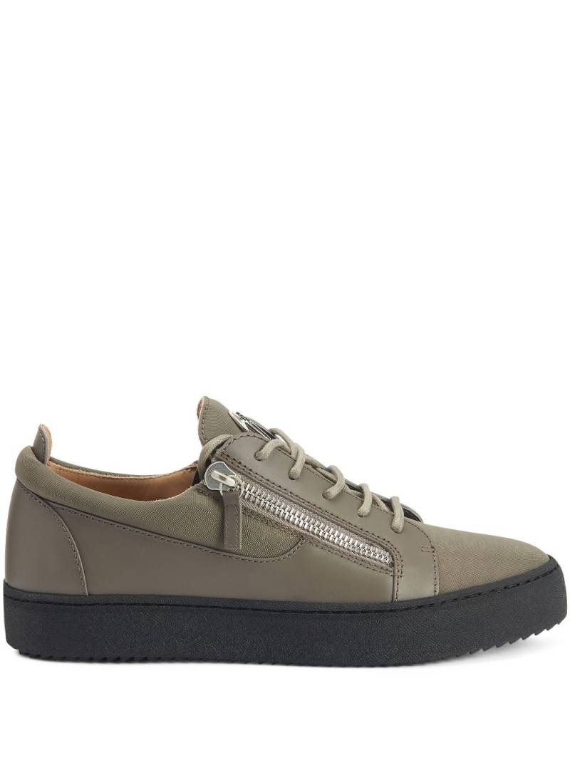 Giuseppe Zanotti Frankie low-top leather sneakers - Green von Giuseppe Zanotti