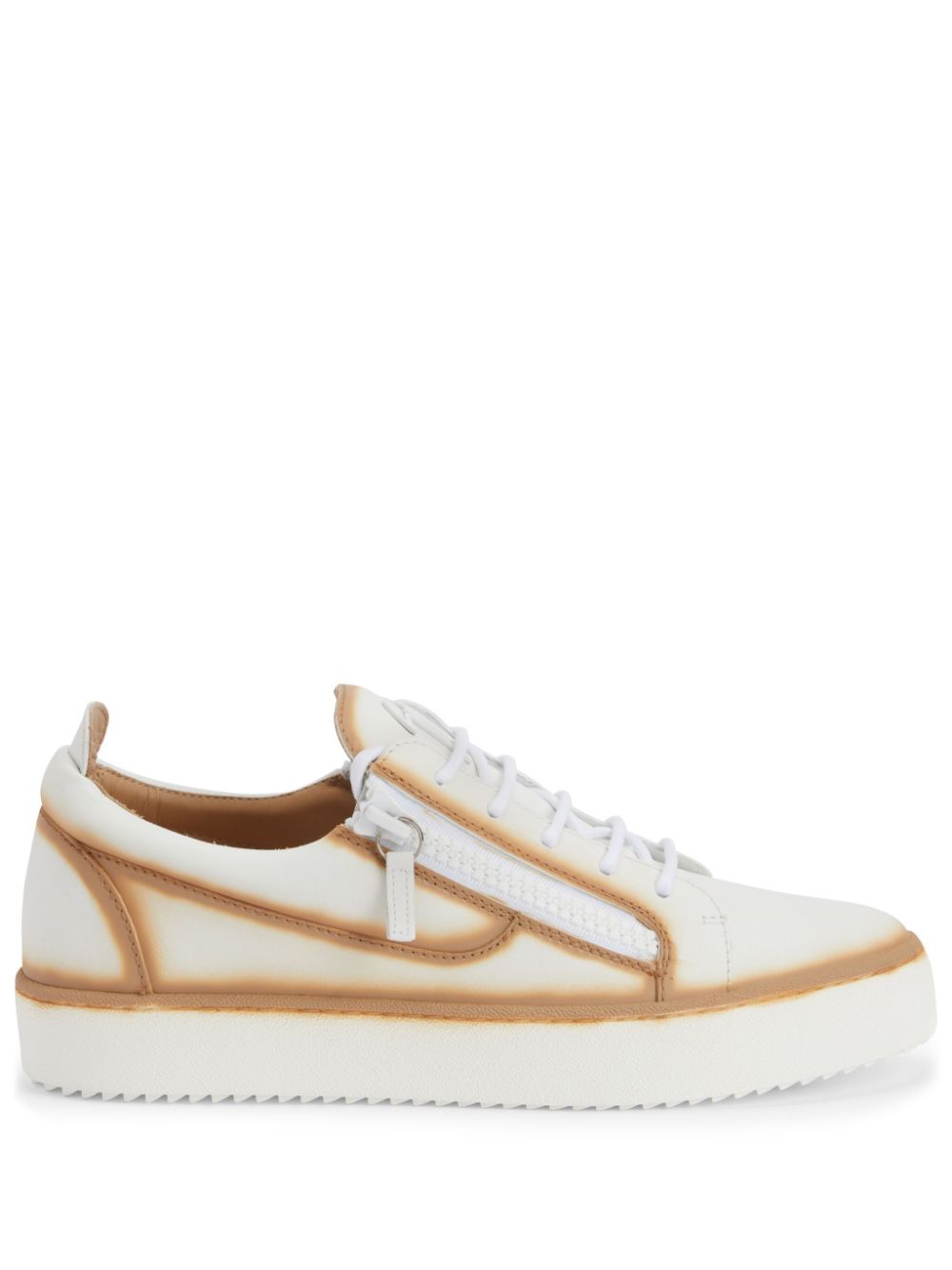 Giuseppe Zanotti Frankie seam-detail low-top sneakers - White von Giuseppe Zanotti