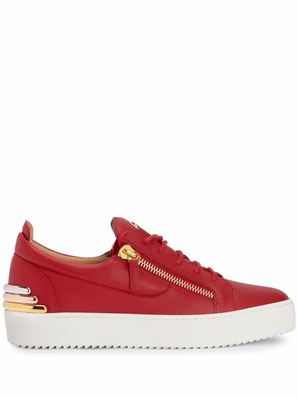 Giuseppe Zanotti Frankie zip-detail sneakers - Red von Giuseppe Zanotti