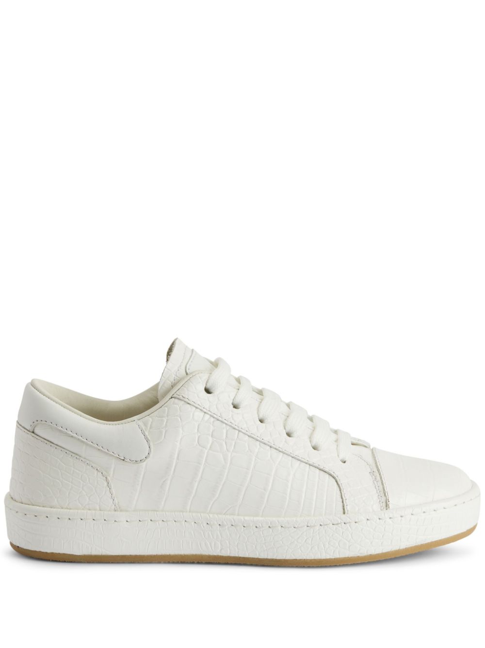 Giuseppe Zanotti GZ City crocodile-effect sneakers - White von Giuseppe Zanotti