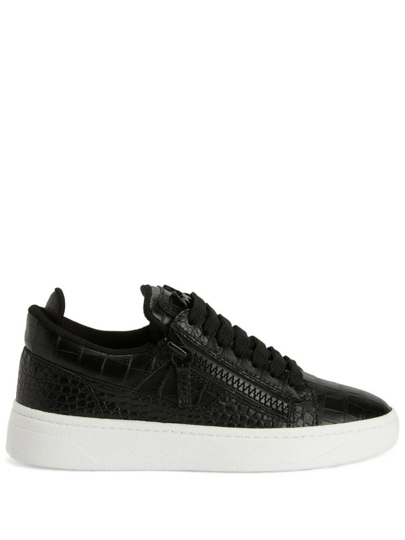 Giuseppe Zanotti GZ94 logo-lettering sneakers - Black von Giuseppe Zanotti