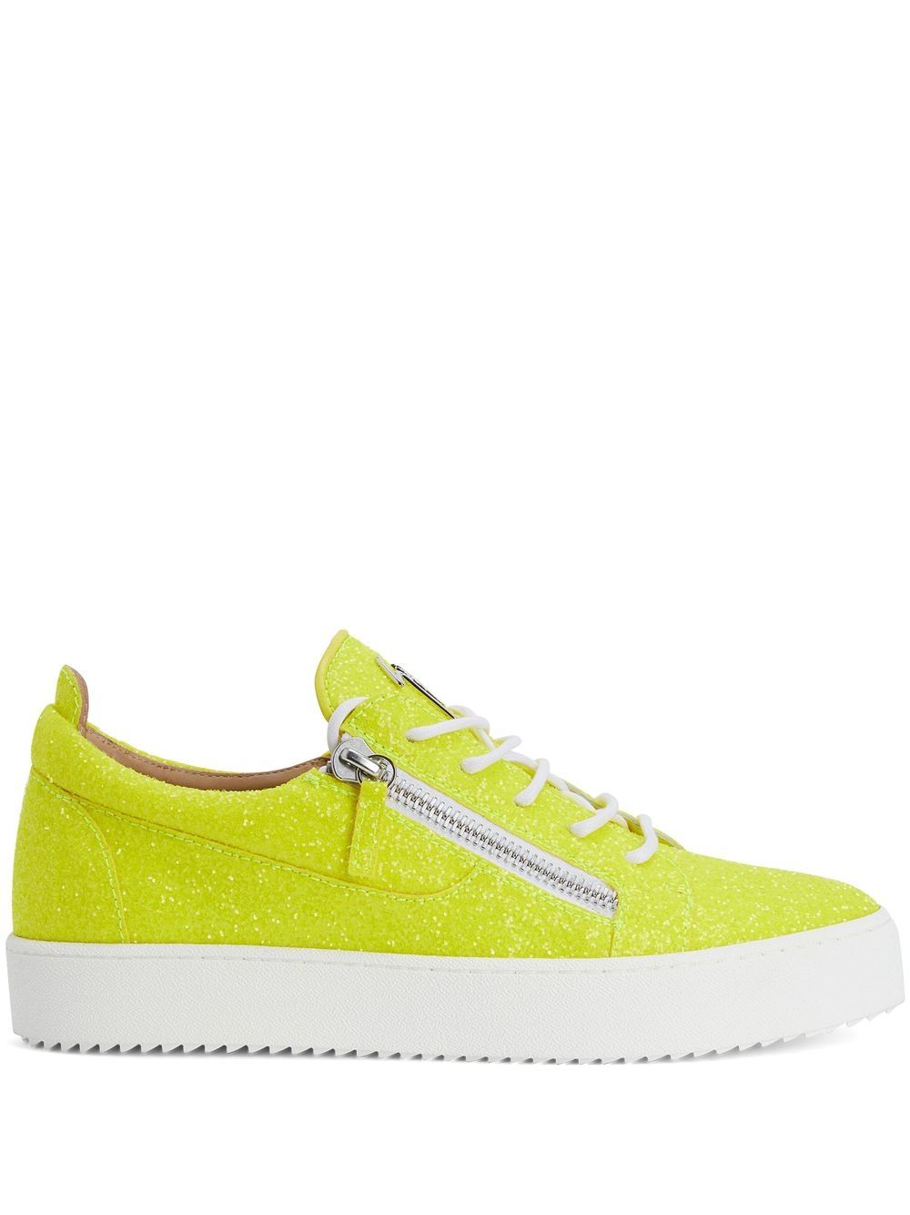 Giuseppe Zanotti Gail glitter low-top sneakers - Yellow von Giuseppe Zanotti