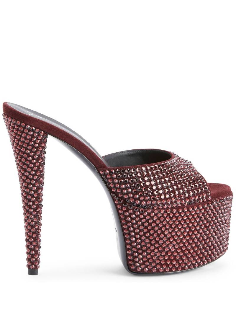 Giuseppe Zanotti Gz Aida 150mm mules - Red von Giuseppe Zanotti