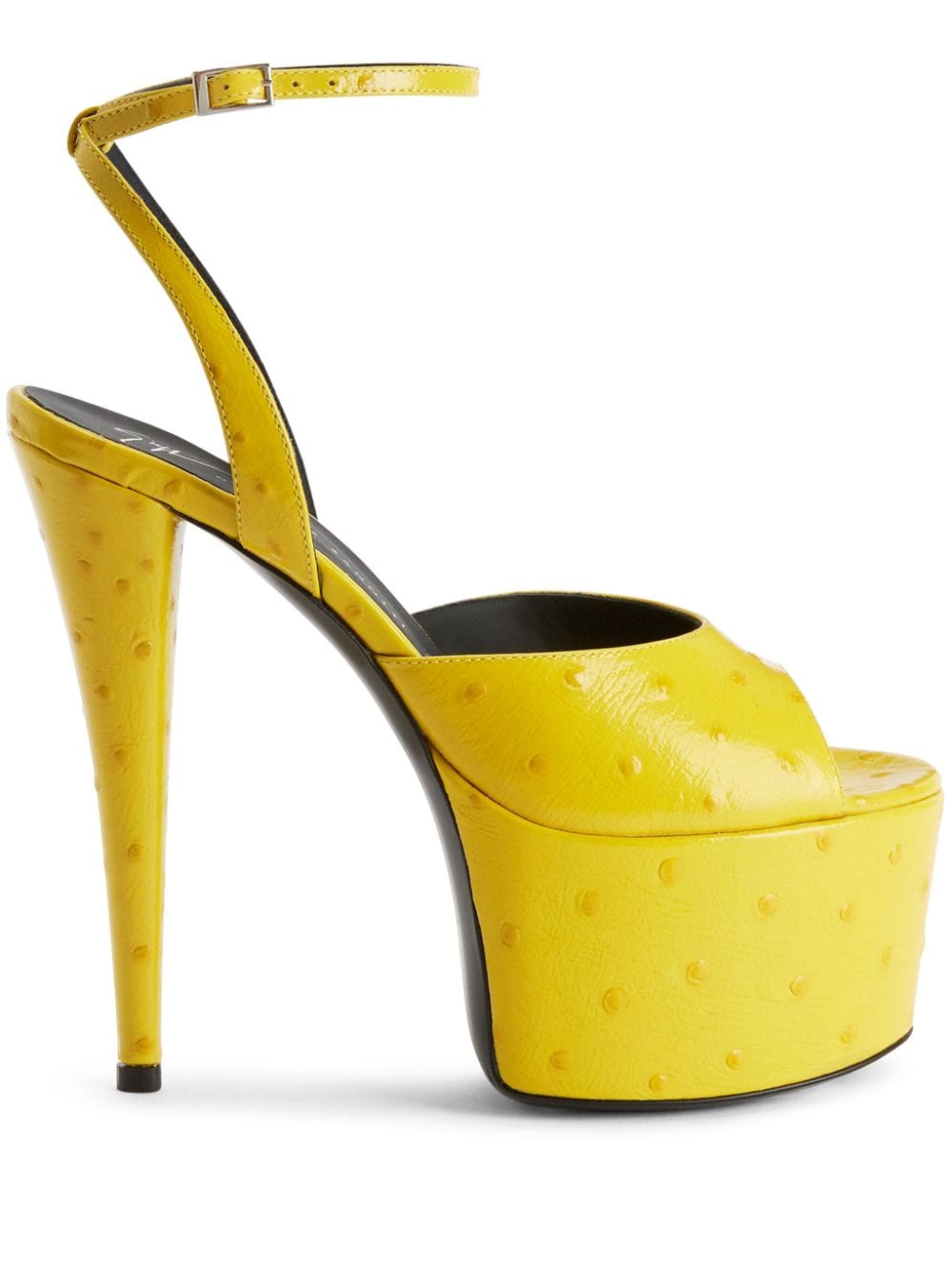 Giuseppe Zanotti Gz Aida 150mm platform leather sandals - Yellow von Giuseppe Zanotti