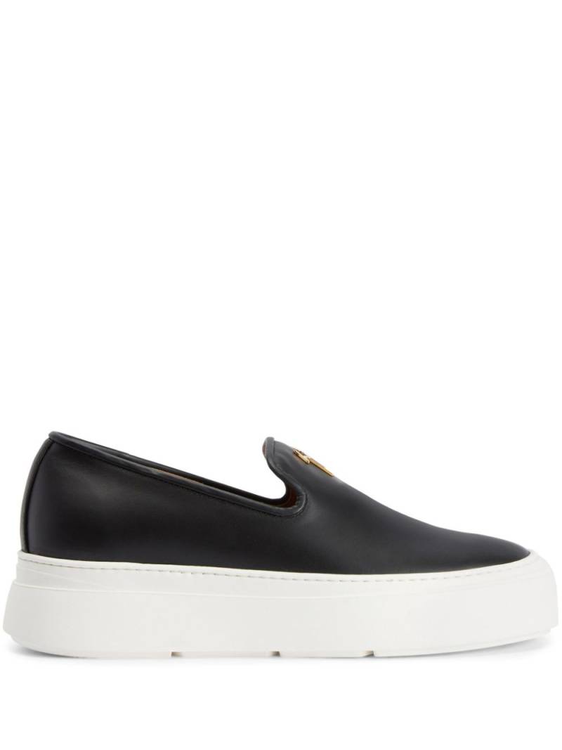 Giuseppe Zanotti Gz Mike leather loafers - Black von Giuseppe Zanotti