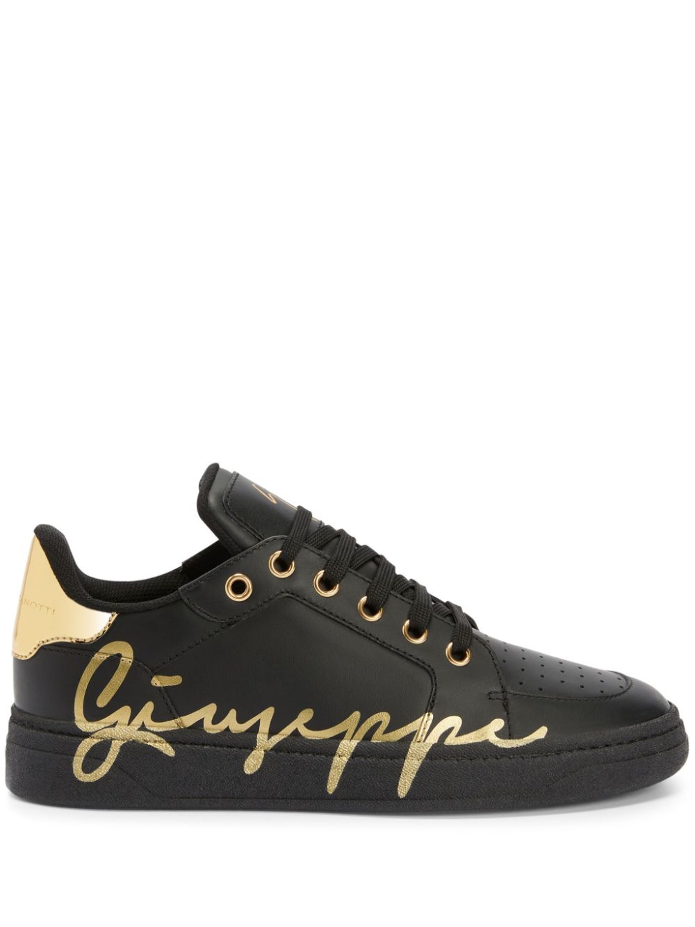 Giuseppe Zanotti Gz94 logo-print leather sneakers - Black von Giuseppe Zanotti