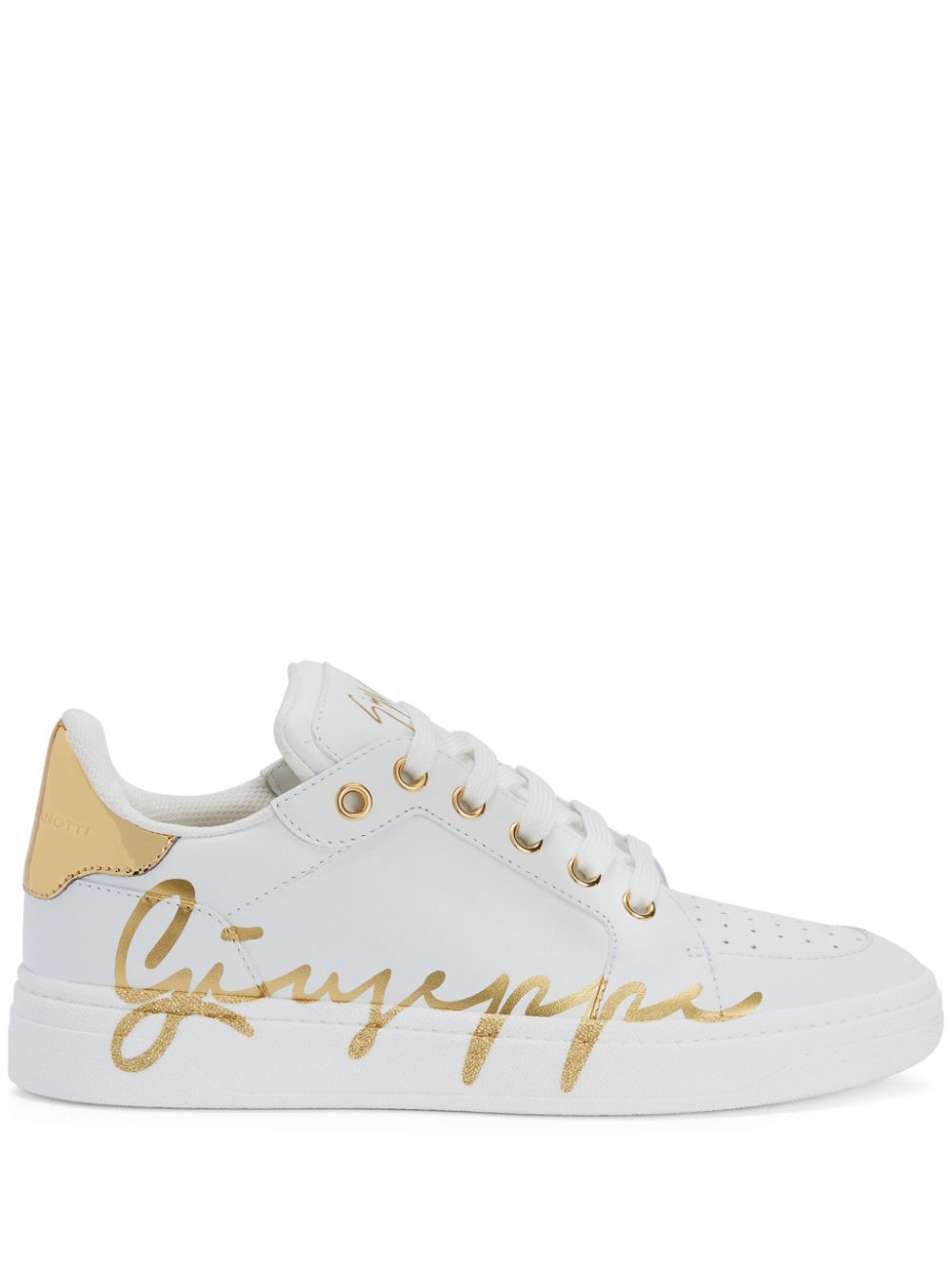 Giuseppe Zanotti Gz94 logo-print leather sneakers - White von Giuseppe Zanotti