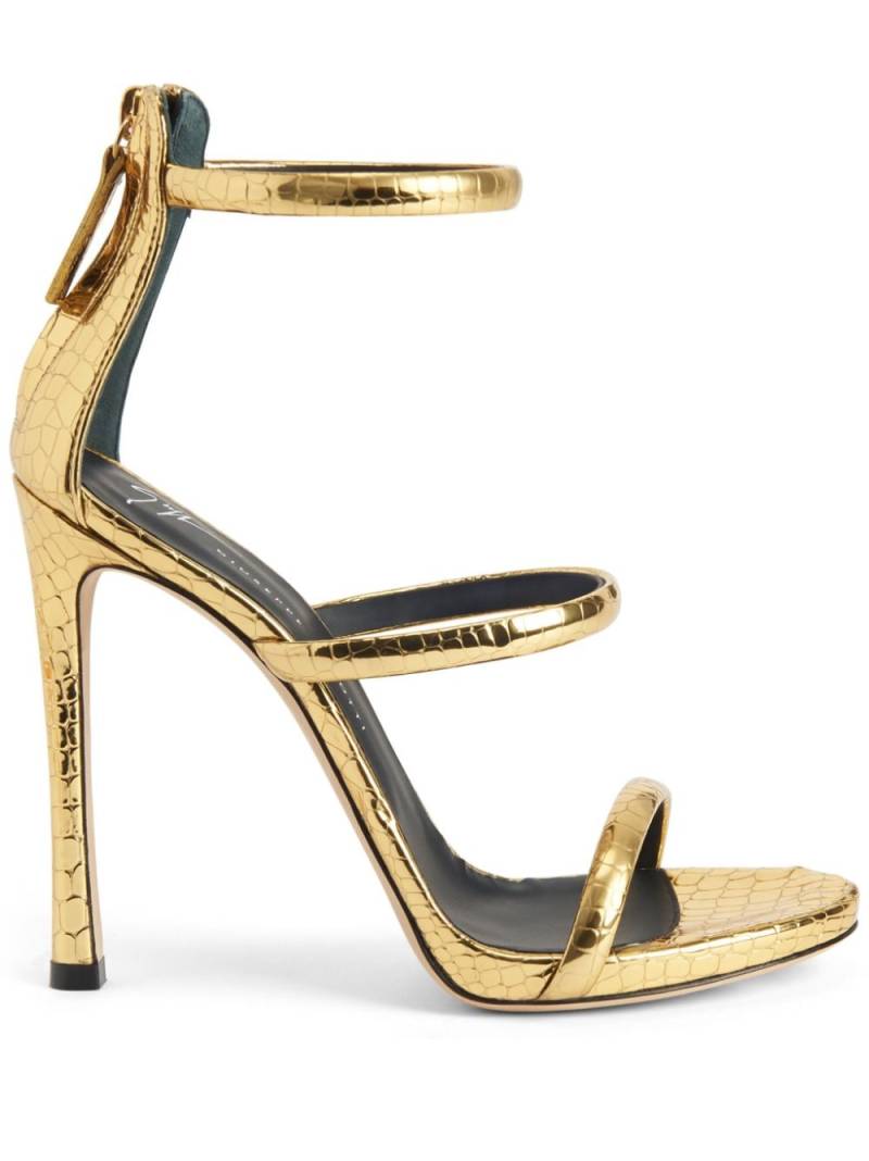 Giuseppe Zanotti Harmony 120mm leather sandals - Gold von Giuseppe Zanotti