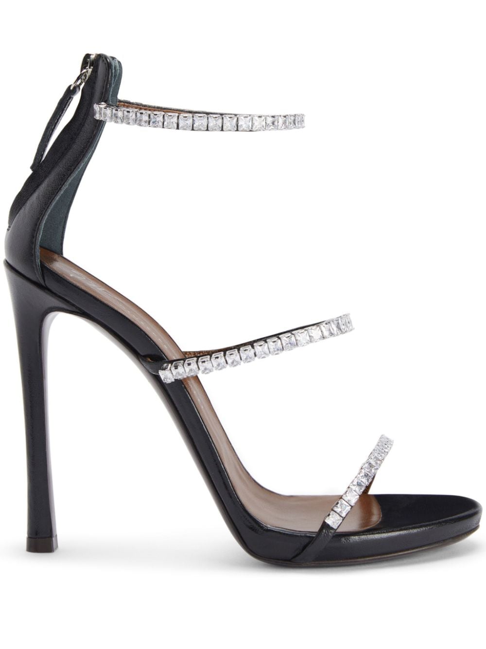 Giuseppe Zanotti Harmony 80mm crystal-embellished sandals - Black von Giuseppe Zanotti