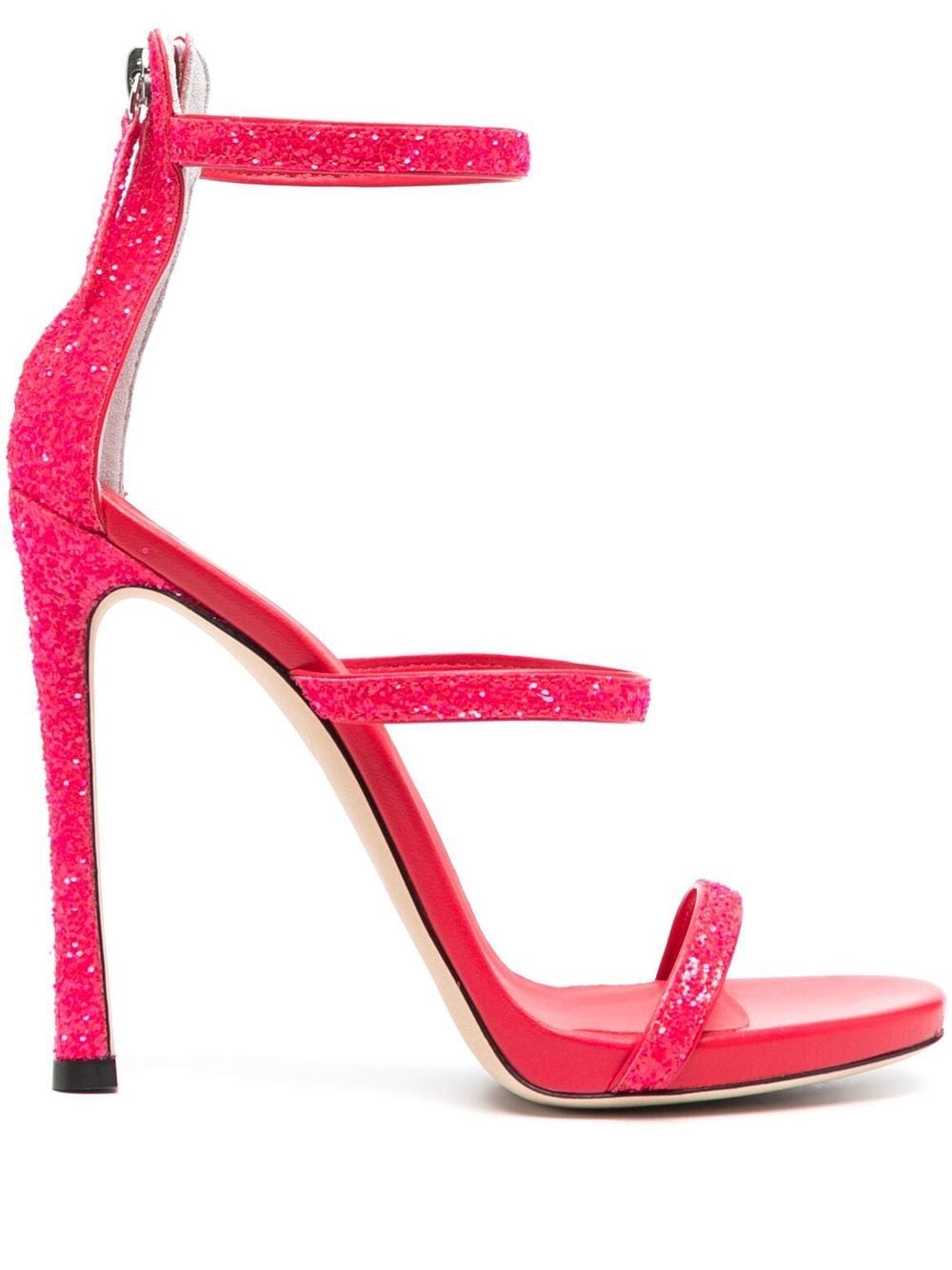 Giuseppe Zanotti Harmony glitter-detail heeled sandals - Pink von Giuseppe Zanotti