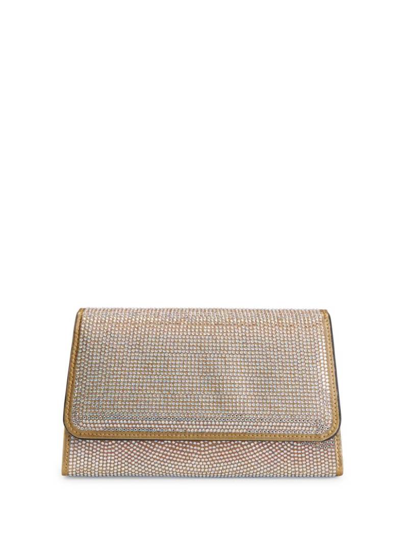 Giuseppe Zanotti Idha rhinestone-embellished clutch bag - Brown von Giuseppe Zanotti