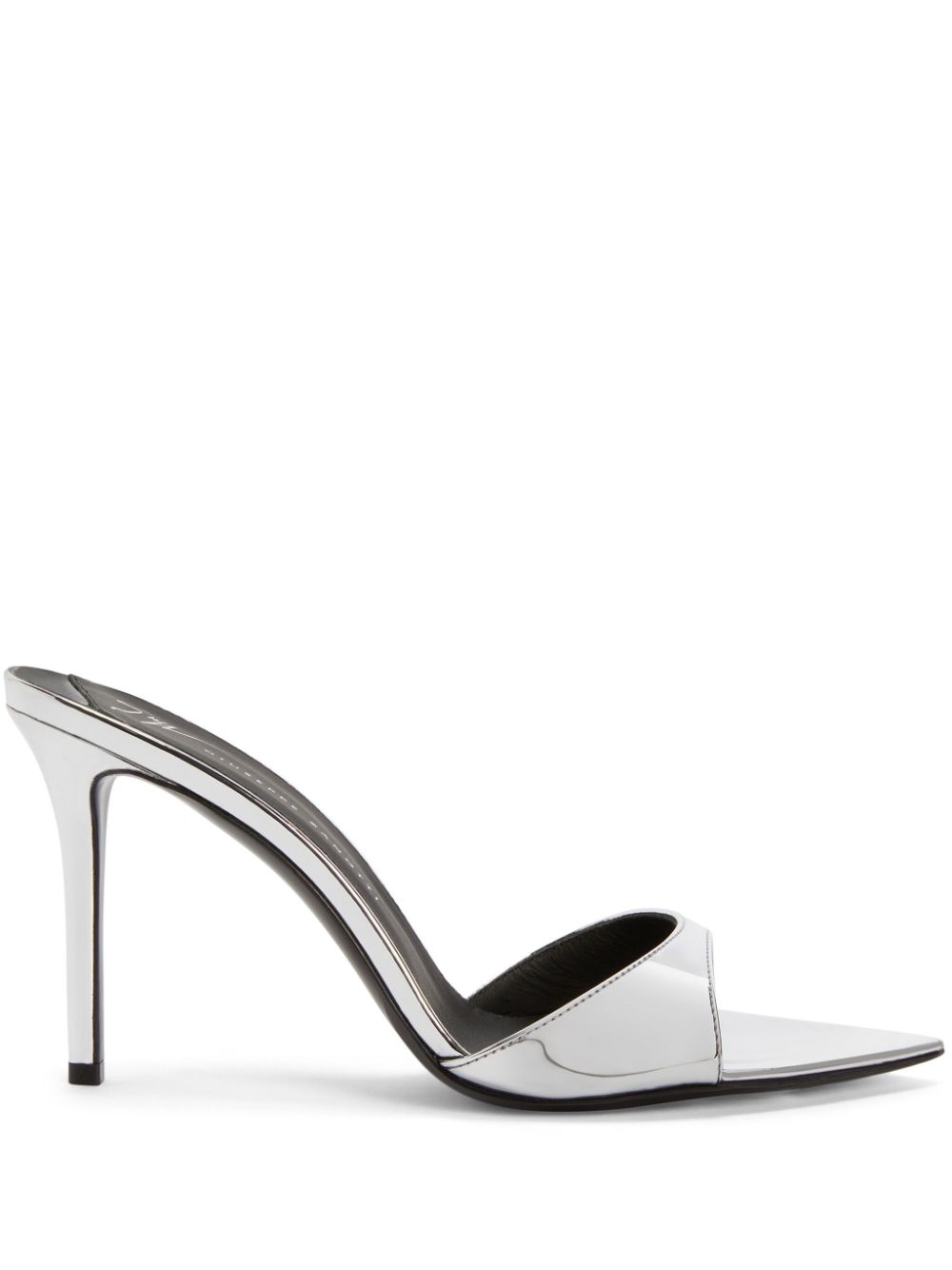 Giuseppe Zanotti Intriigo 70mm leather mules - Silver von Giuseppe Zanotti