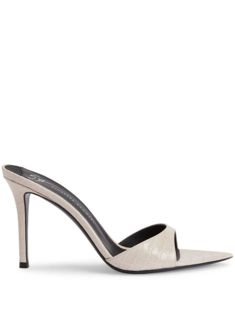 Giuseppe Zanotti Intriigo 90mm leather sandals - Neutrals von Giuseppe Zanotti