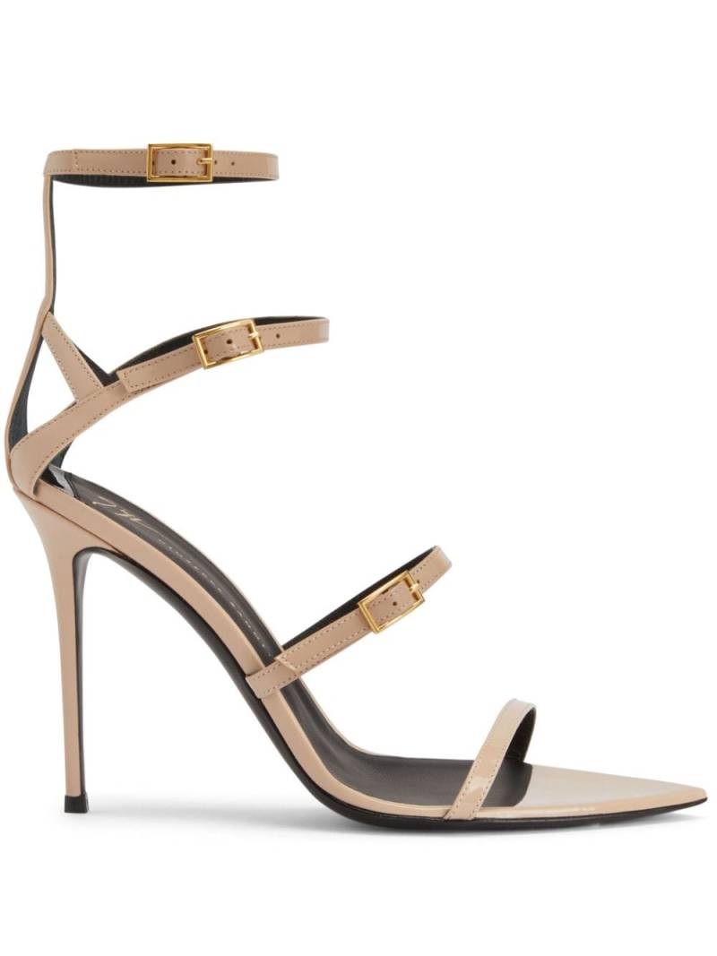 Giuseppe Zanotti Intriigo Abely 105mm patent-finish sandals - Pink von Giuseppe Zanotti