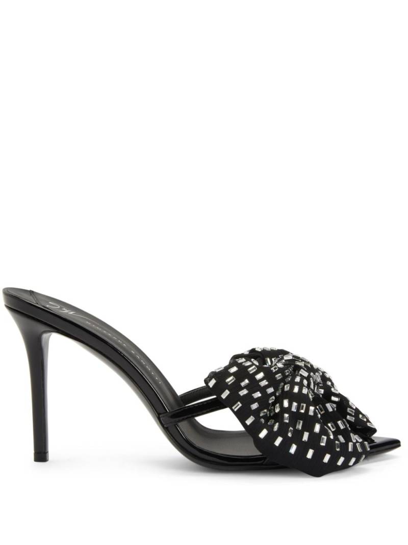 Giuseppe Zanotti Intriigo Alexandrine 90mm mules - Black von Giuseppe Zanotti