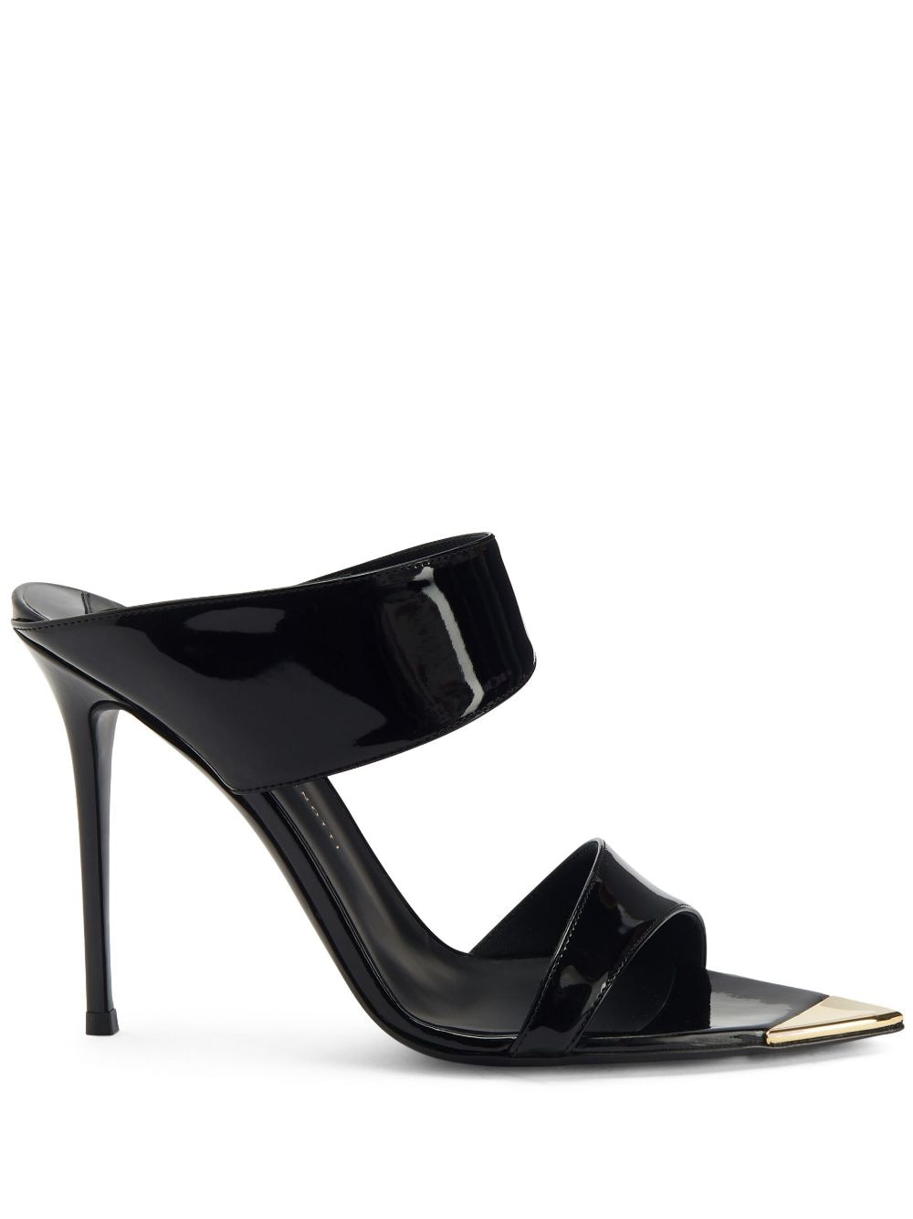 Giuseppe Zanotti Intriigo Allure 90mm patent-finish mules - Black von Giuseppe Zanotti