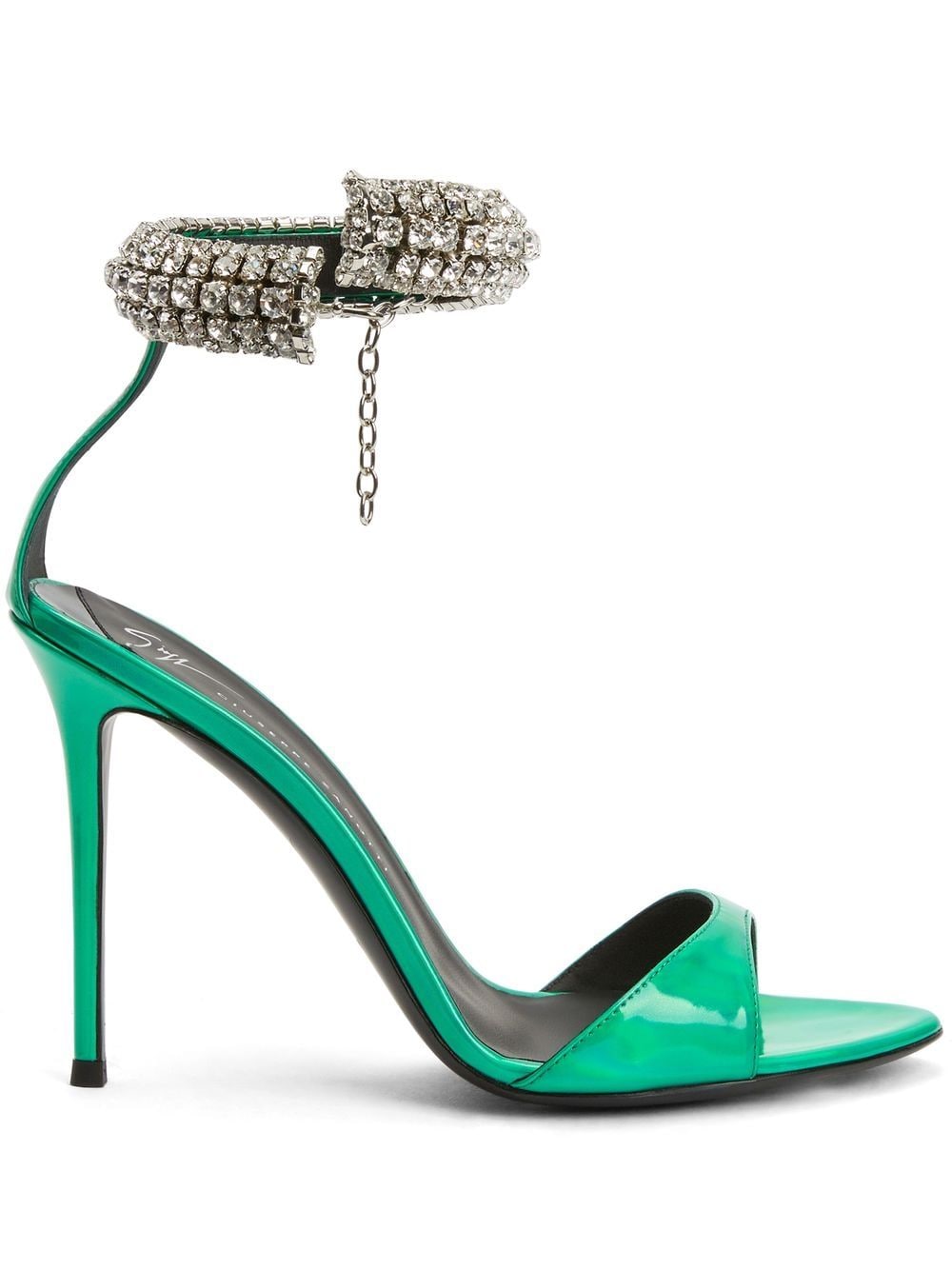 Giuseppe Zanotti Intriigo Bijoux 105mm sandals - Green von Giuseppe Zanotti