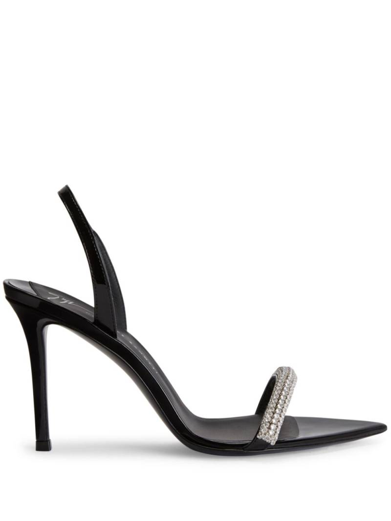 Giuseppe Zanotti Intriigo Galassia 90mm leather sandals - Black von Giuseppe Zanotti