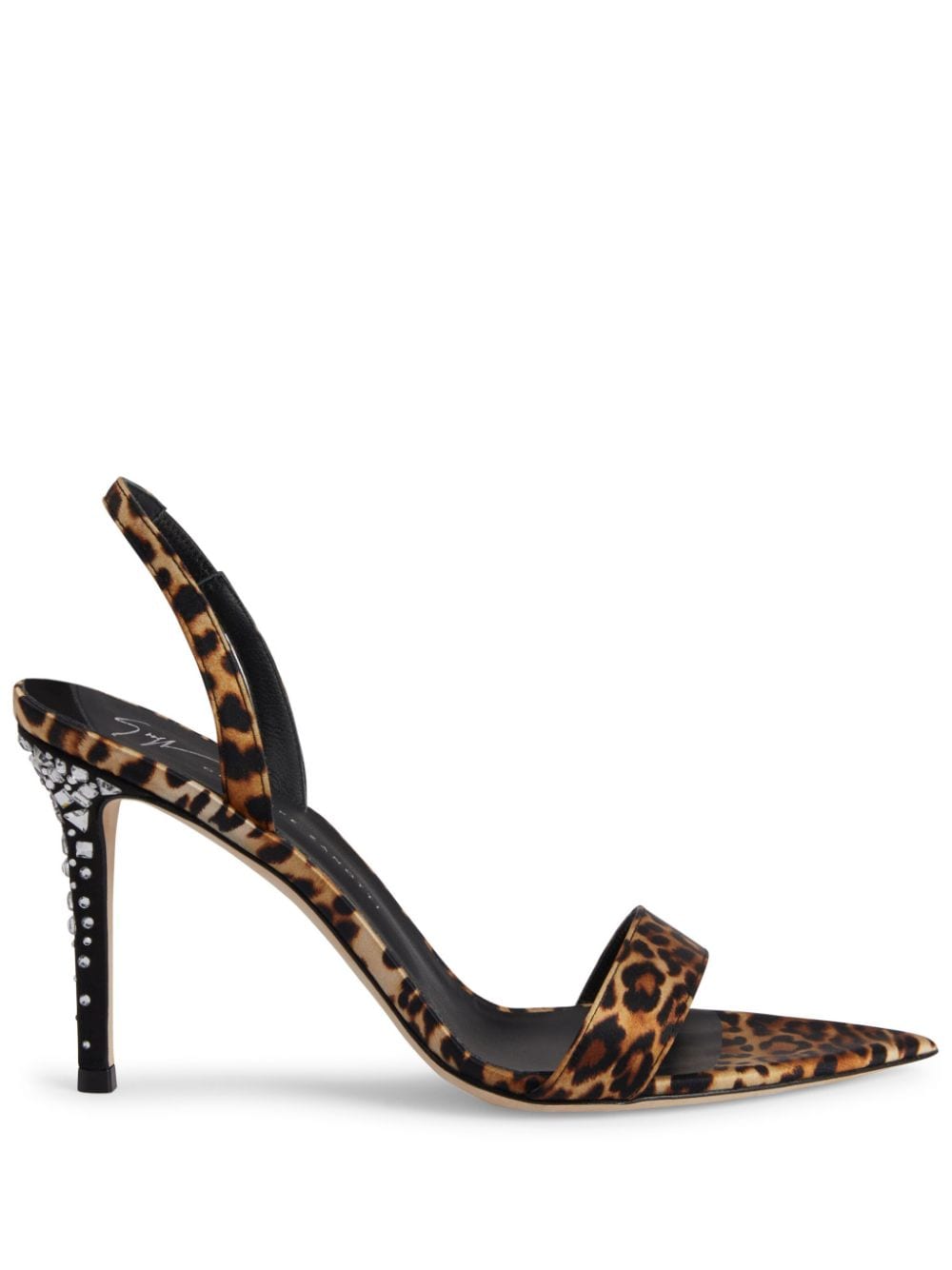 Giuseppe Zanotti Intriigo Leo 90mm silk sandals - Brown von Giuseppe Zanotti