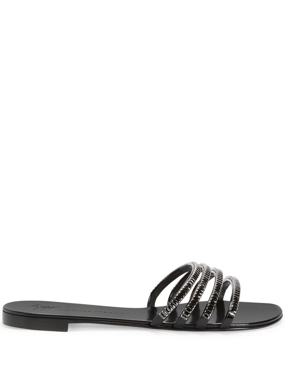 Giuseppe Zanotti Iride crystal-embellished sandals - Black von Giuseppe Zanotti