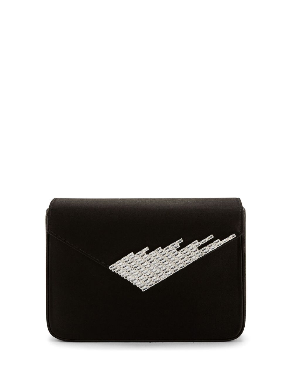 Giuseppe Zanotti Iveery satin clutch bag - Black von Giuseppe Zanotti