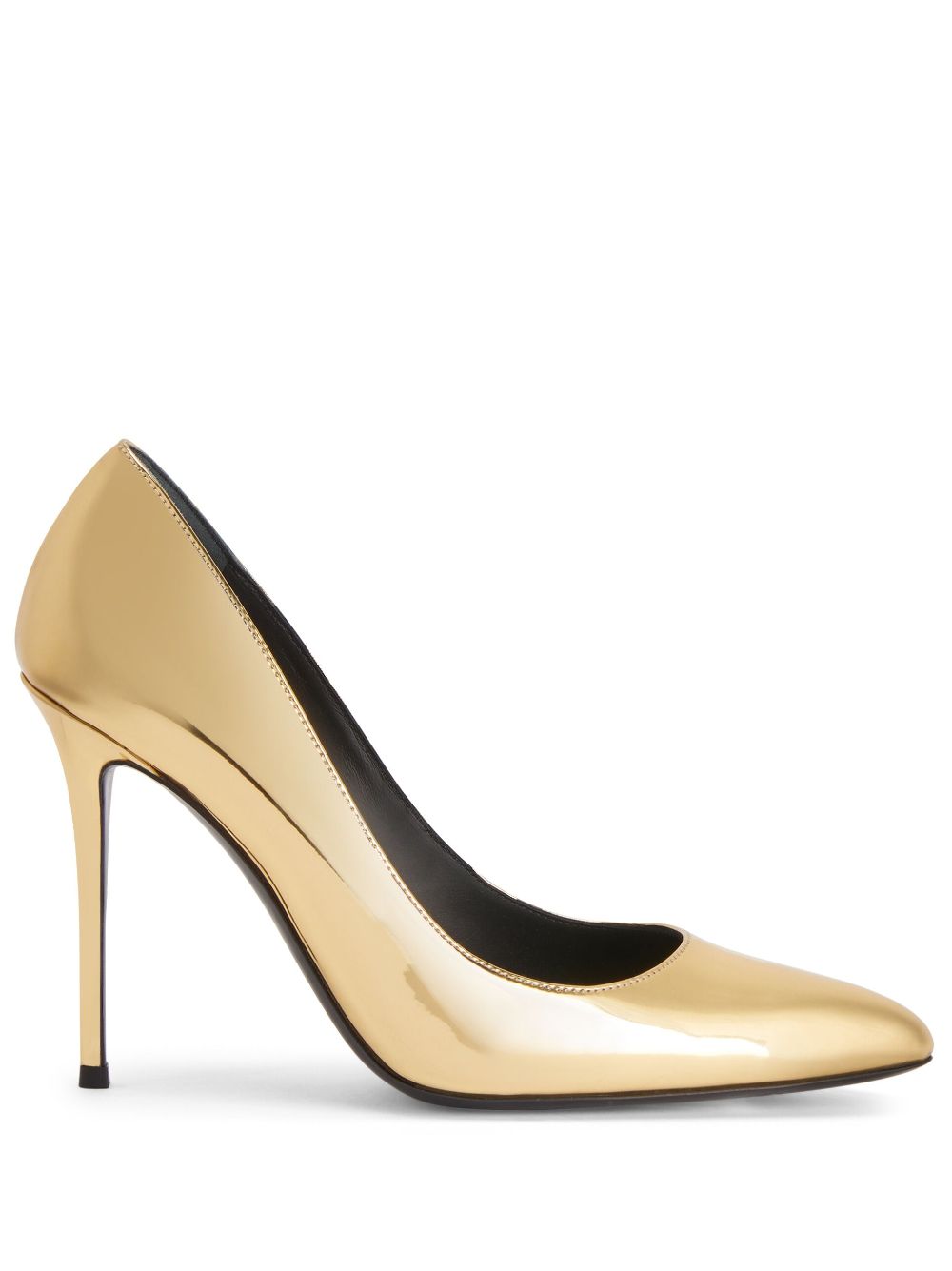 Giuseppe Zanotti Jakye 105mm patent-leather pumps - Gold von Giuseppe Zanotti