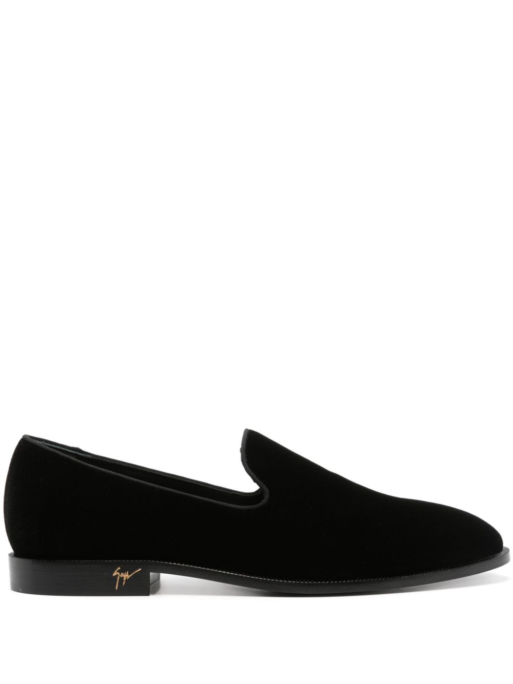 Giuseppe Zanotti Jean velvet loafers - Black von Giuseppe Zanotti