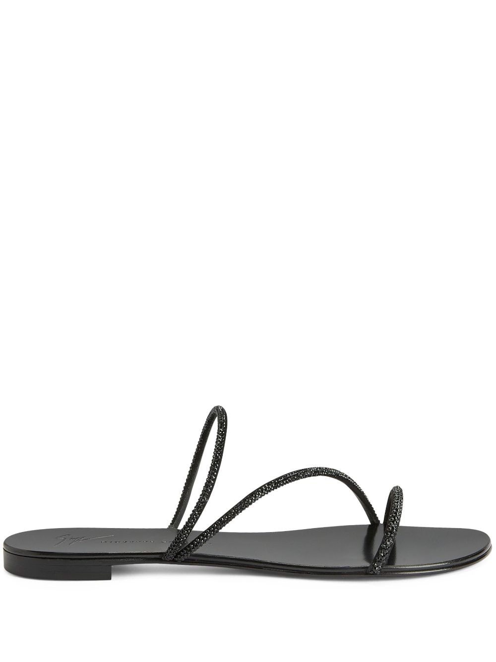 Giuseppe Zanotti Julianne flat sandals - Black von Giuseppe Zanotti