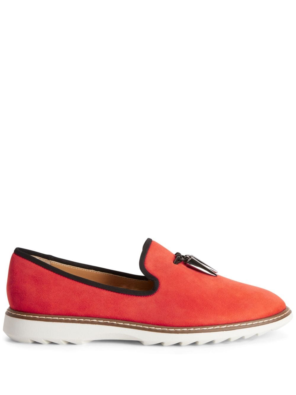 Giuseppe Zanotti Kevin slip-on suede loafers - Red von Giuseppe Zanotti