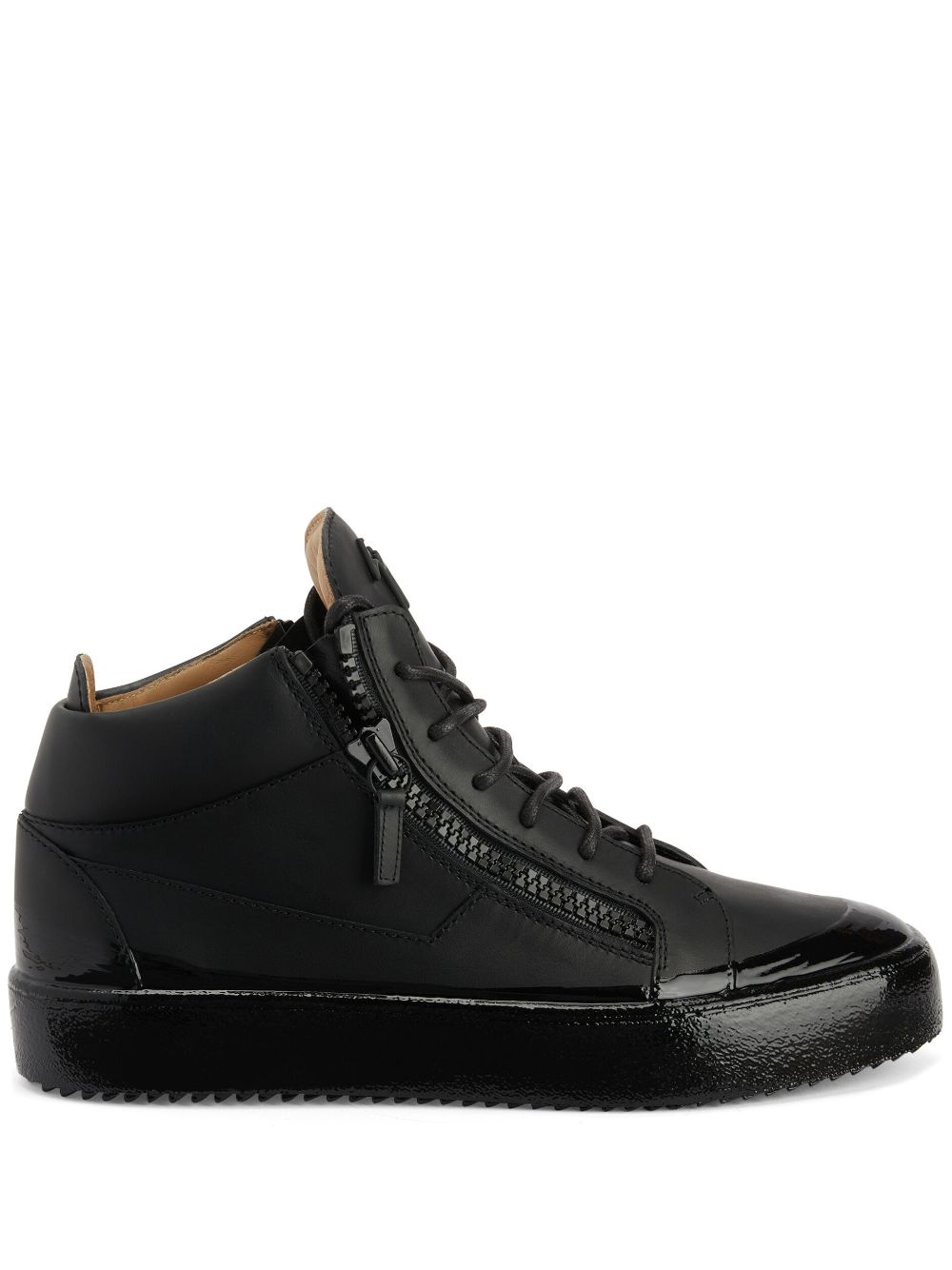 Giuseppe Zanotti Kriss hi-top leather sneakers - Black von Giuseppe Zanotti