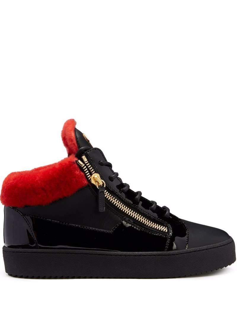 Giuseppe Zanotti Kriss leather sneakers - Black von Giuseppe Zanotti