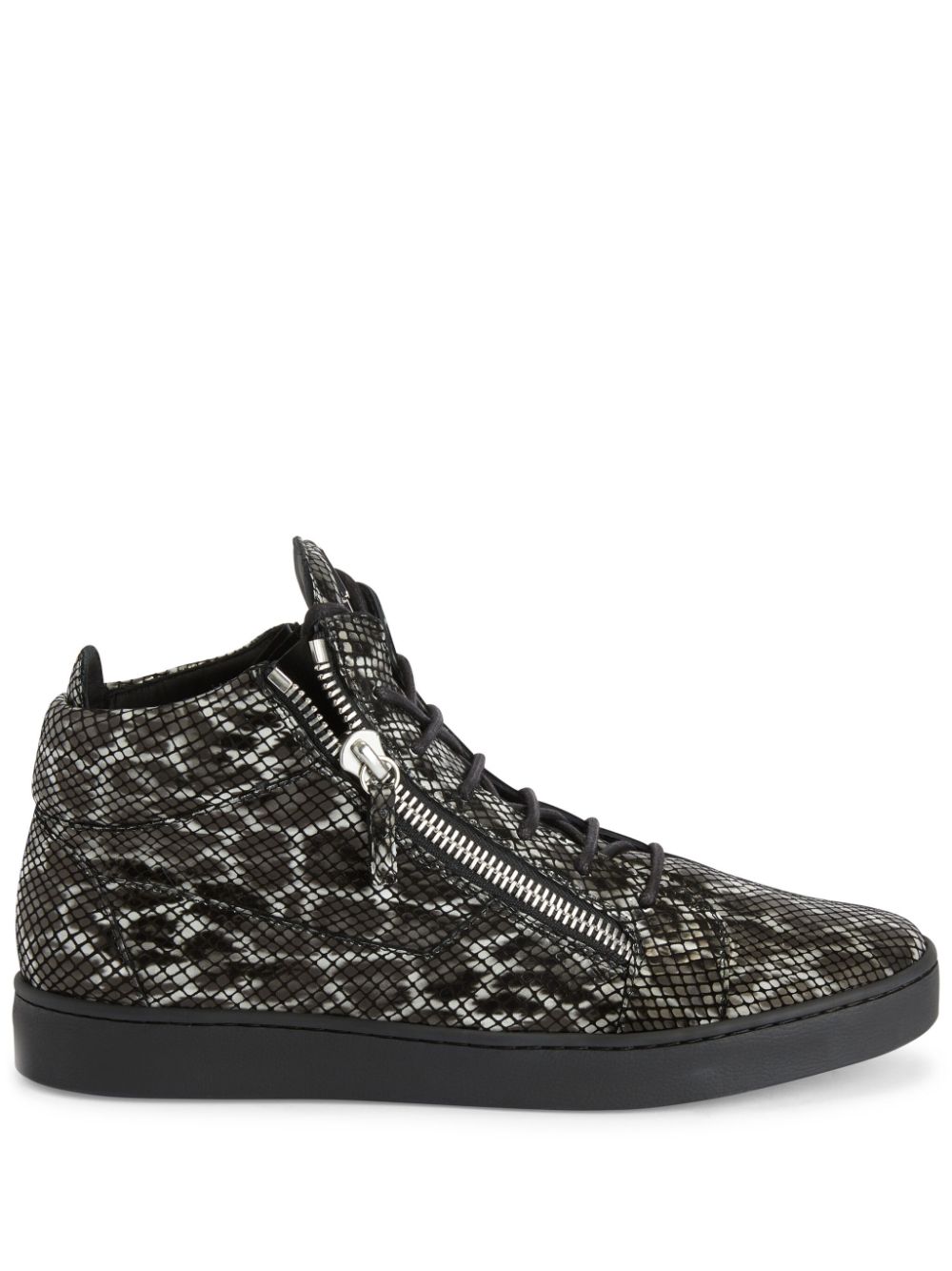 Giuseppe Zanotti Kriss leopard-print hi-top sneakers - Black von Giuseppe Zanotti