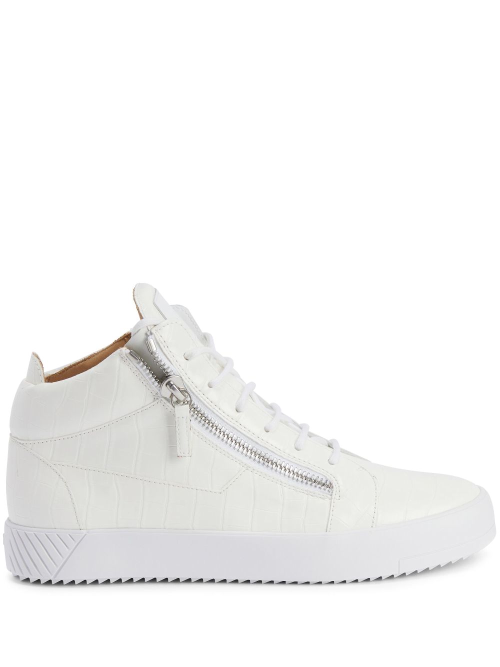 Giuseppe Zanotti Kriss logo-patch high-top sneakers - White von Giuseppe Zanotti