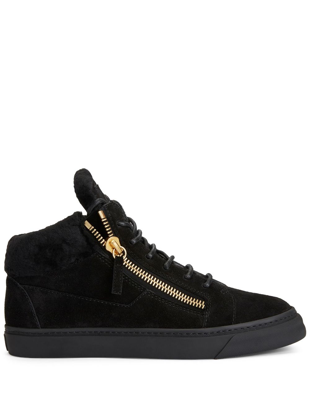 Giuseppe Zanotti Kriss suede mid-top sneakers - Black von Giuseppe Zanotti