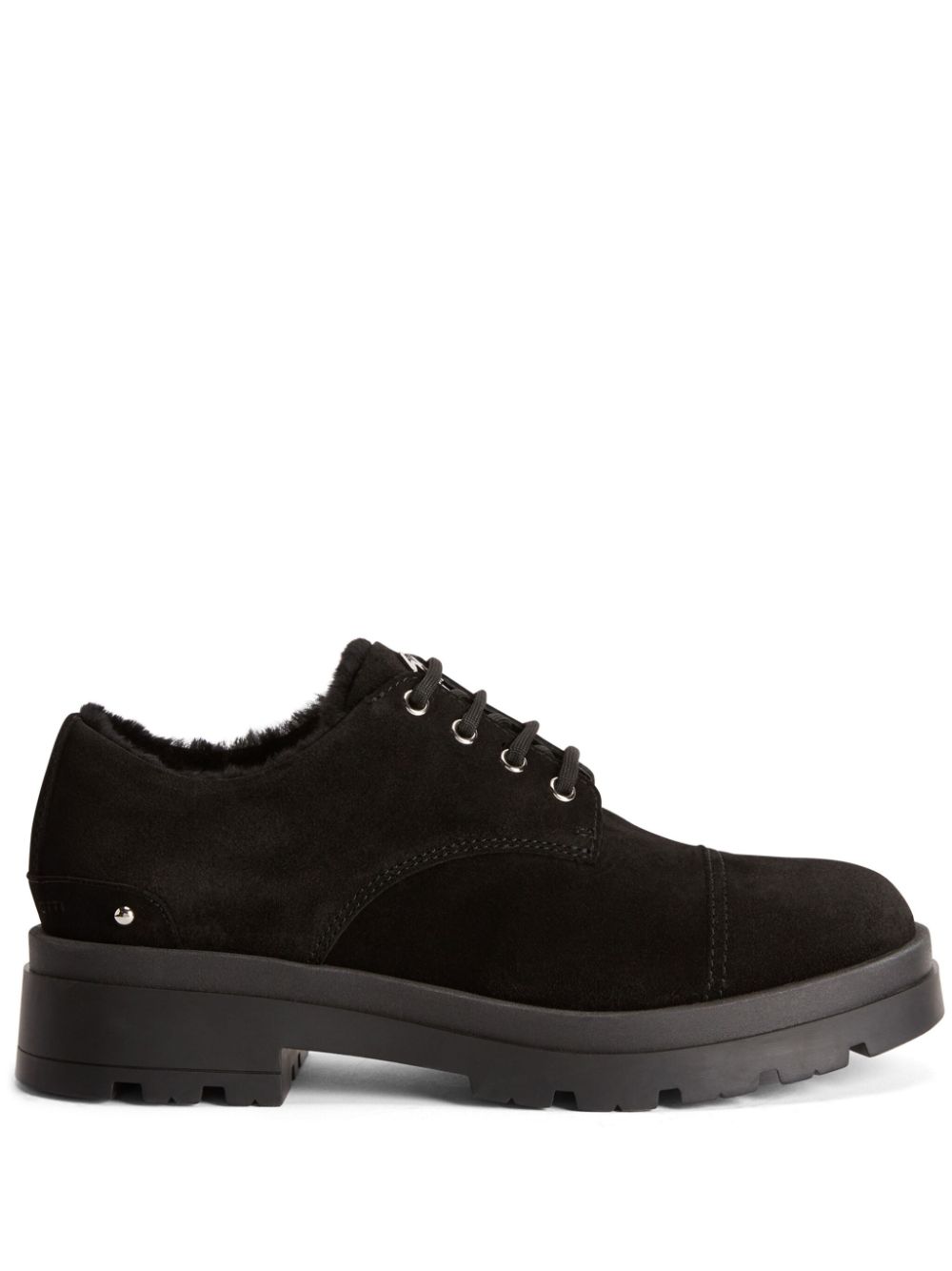 Giuseppe Zanotti Lapley suede lace-up shoes - Black von Giuseppe Zanotti