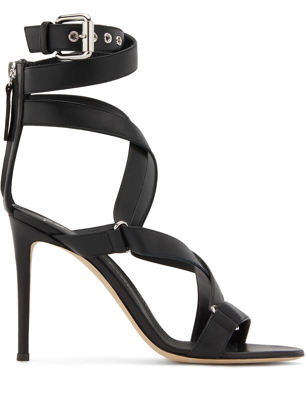 Giuseppe Zanotti Larissa cross-strap sandals - Black von Giuseppe Zanotti