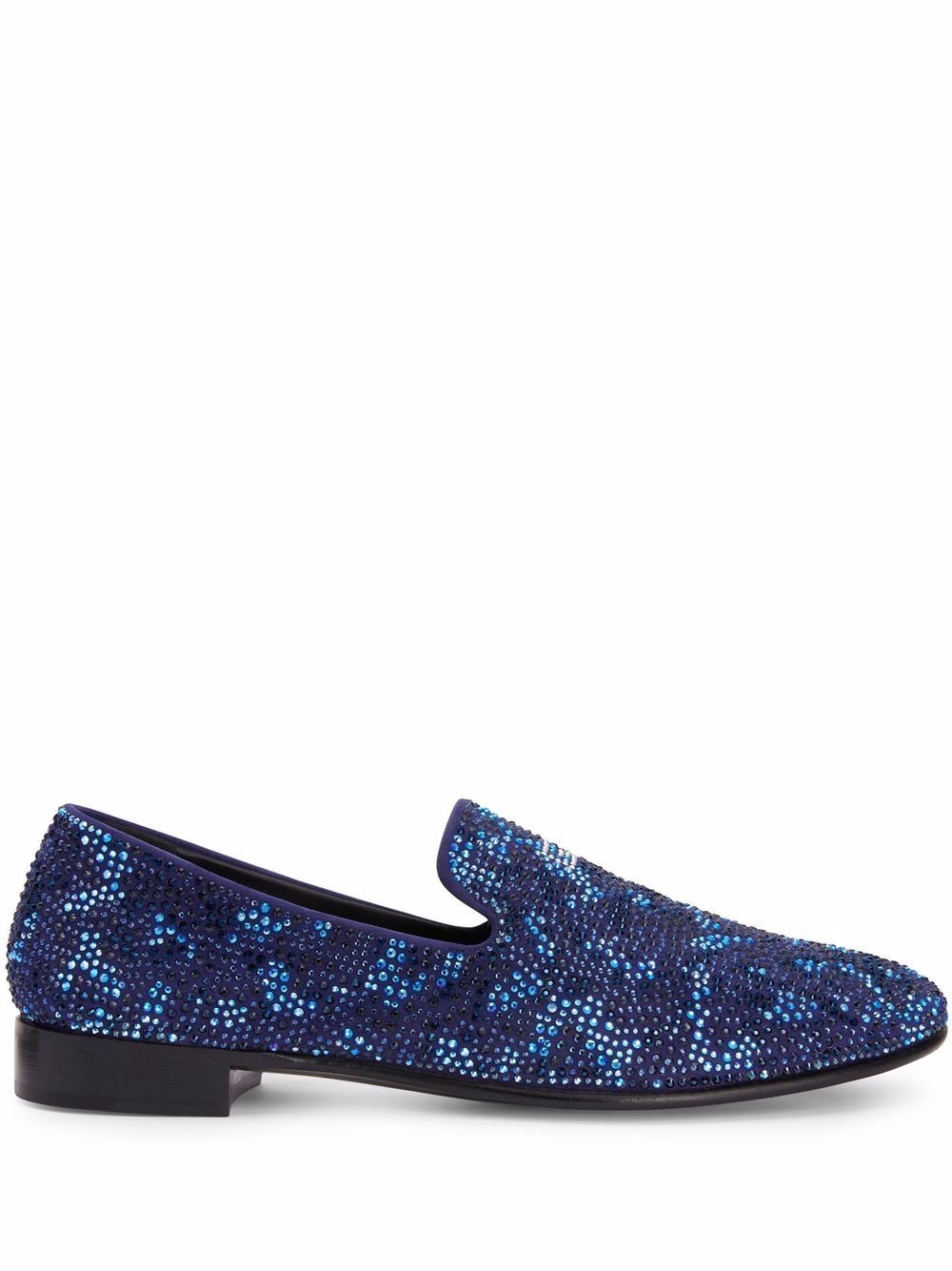 Giuseppe Zanotti Lewis rhinestone loafers - Blue von Giuseppe Zanotti