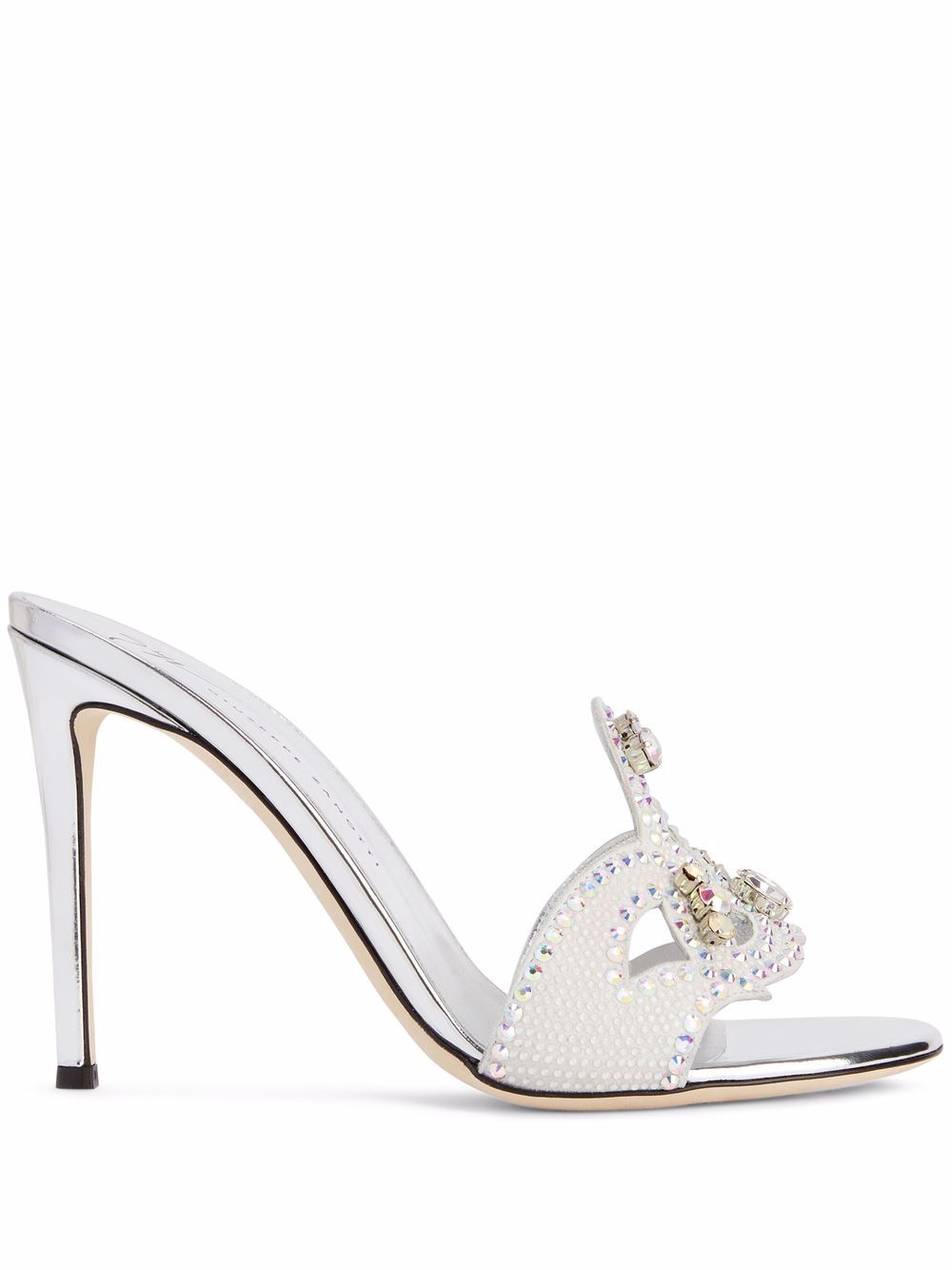 Giuseppe Zanotti Lilii crystal-embellished sandals - White von Giuseppe Zanotti