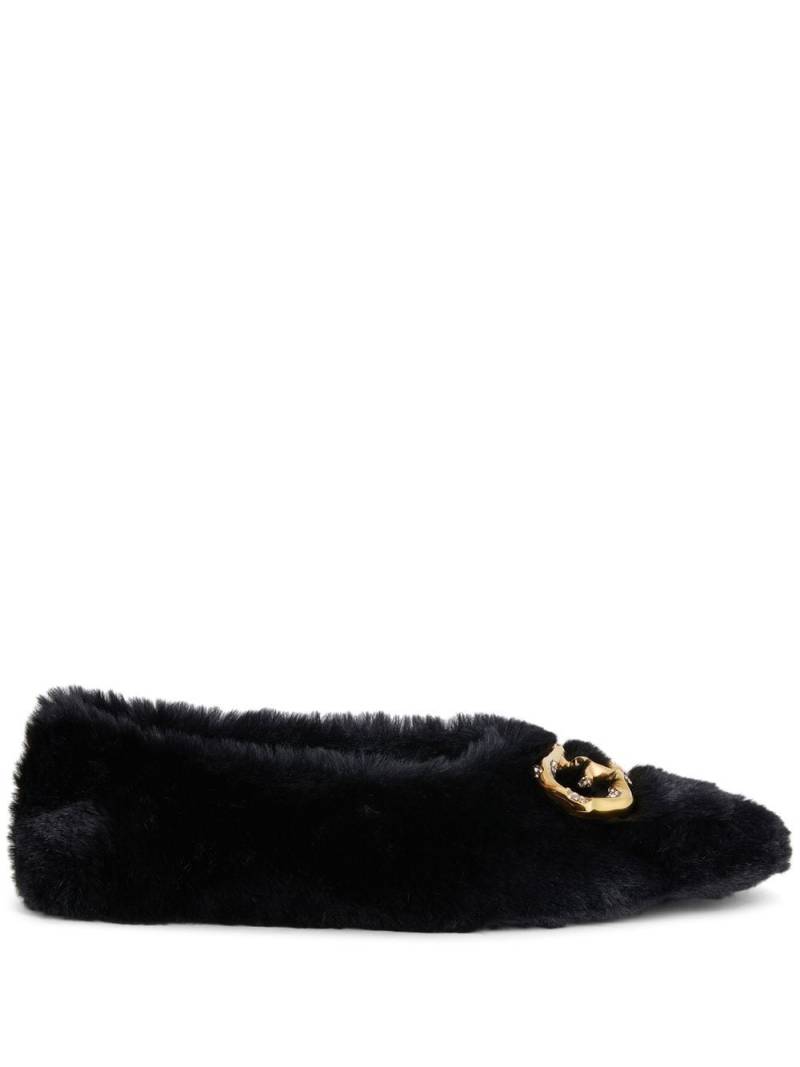 Giuseppe Zanotti Lucreciia faux fur loafers - Black von Giuseppe Zanotti