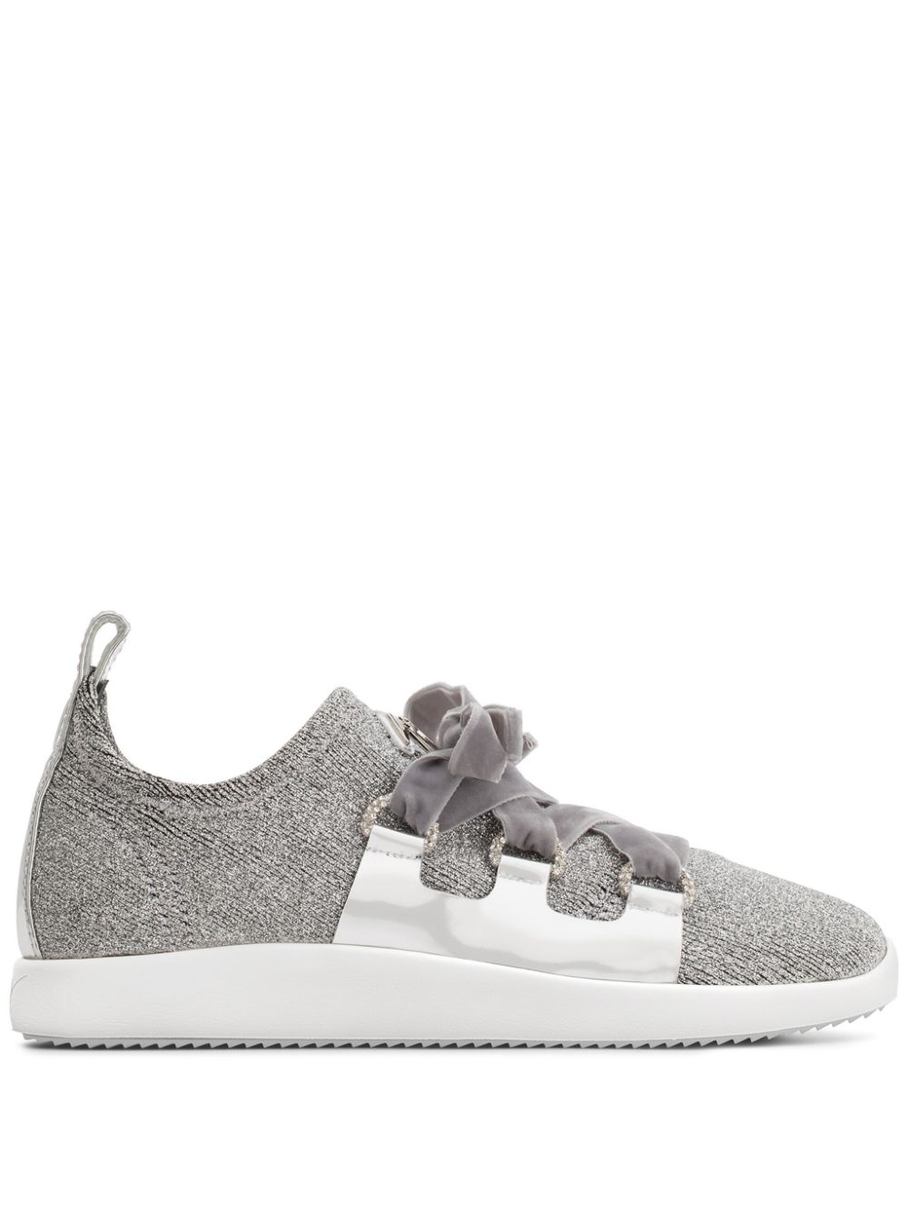 Giuseppe Zanotti Maggie metallic glitter sneakers - Silver von Giuseppe Zanotti