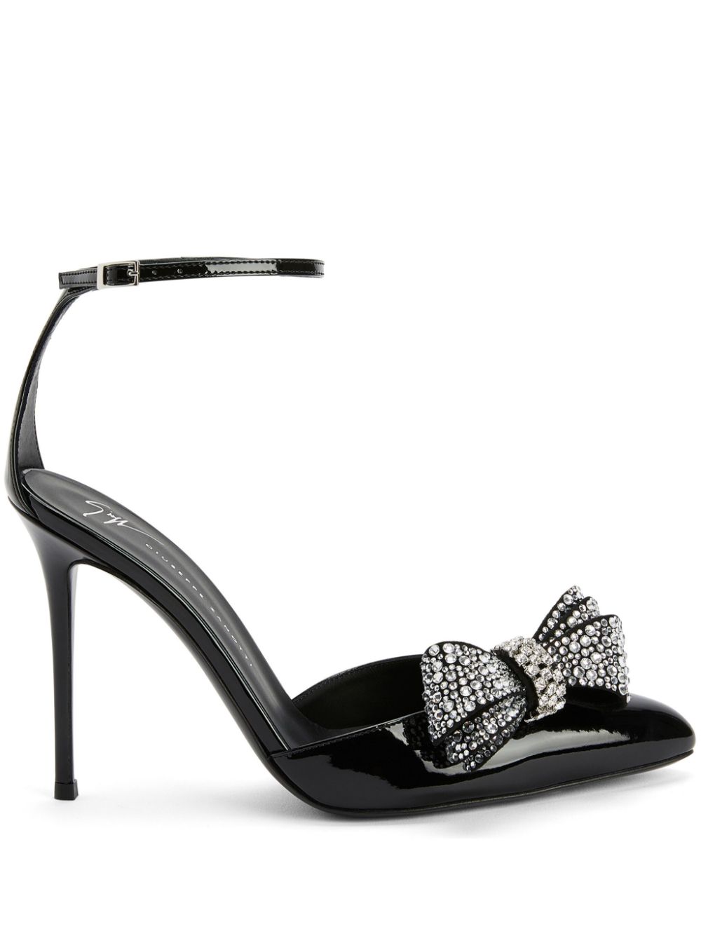 Giuseppe Zanotti Mahrtina 105mm bow-detail pumps - Black von Giuseppe Zanotti