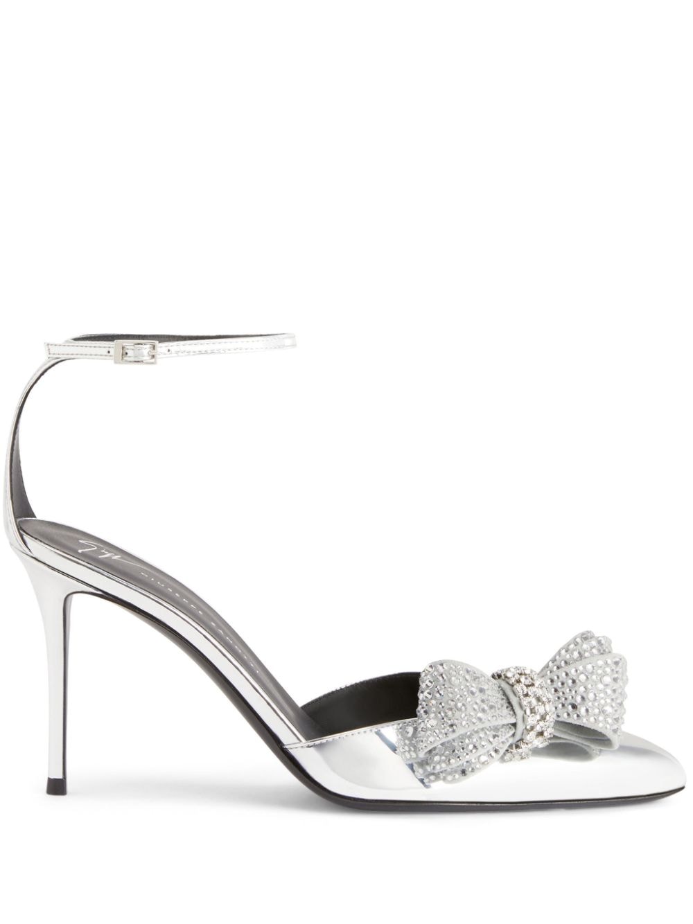 Giuseppe Zanotti Mahrtina 90mm leather sandals - Silver von Giuseppe Zanotti