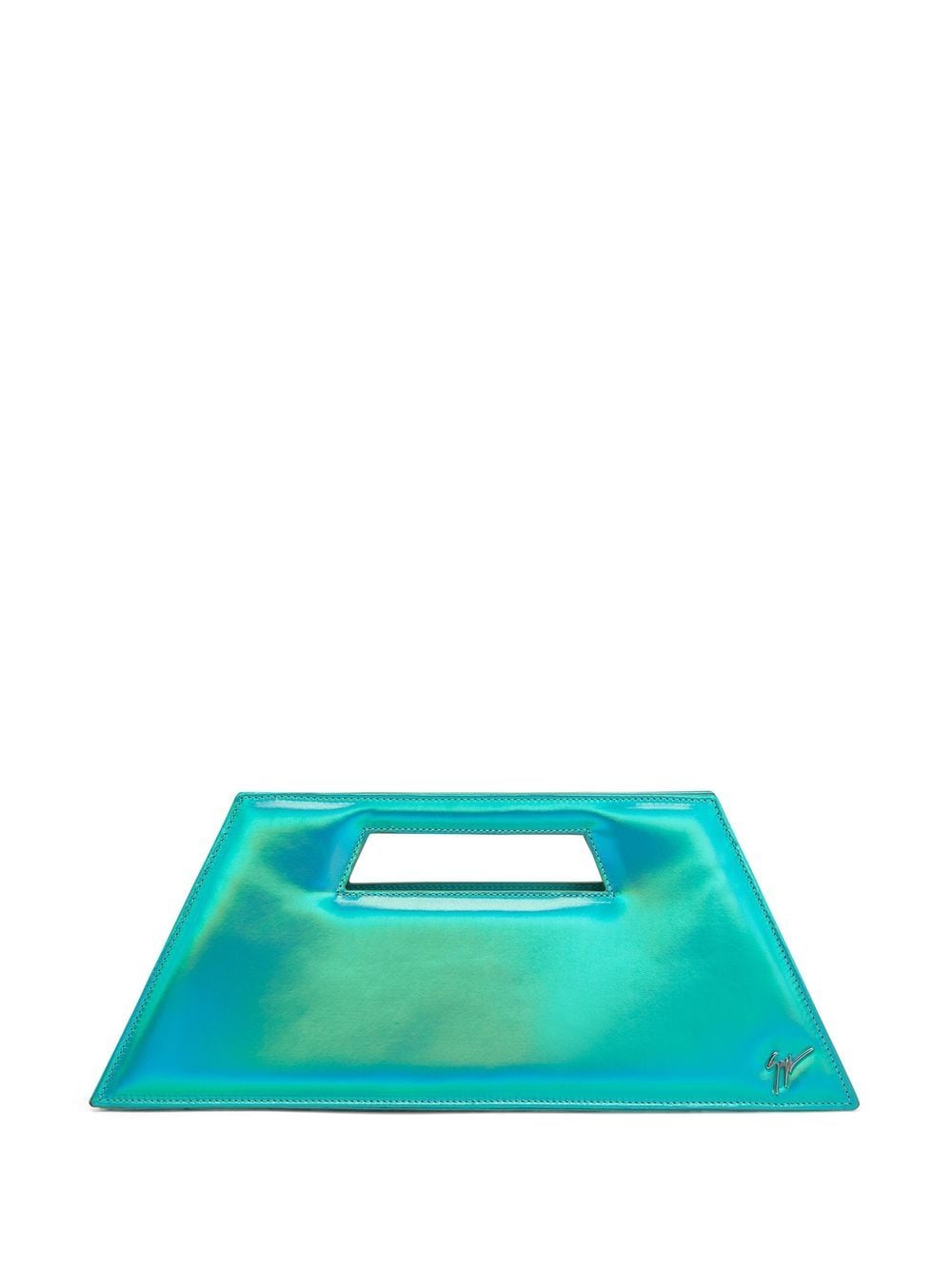 Giuseppe Zanotti Meloee holographic-effect clutch - Blue von Giuseppe Zanotti